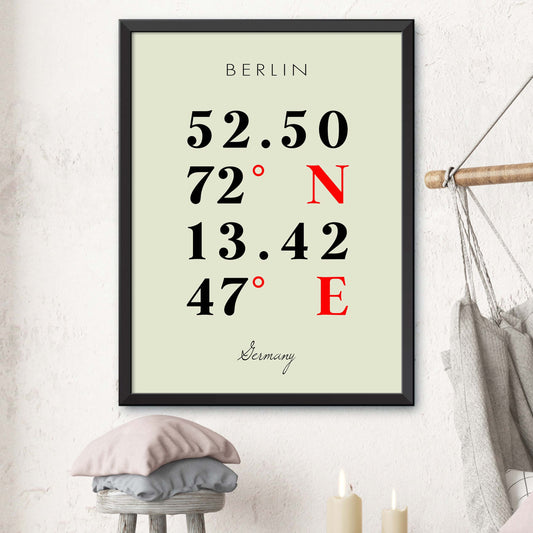 Berlin Coordinate Map
