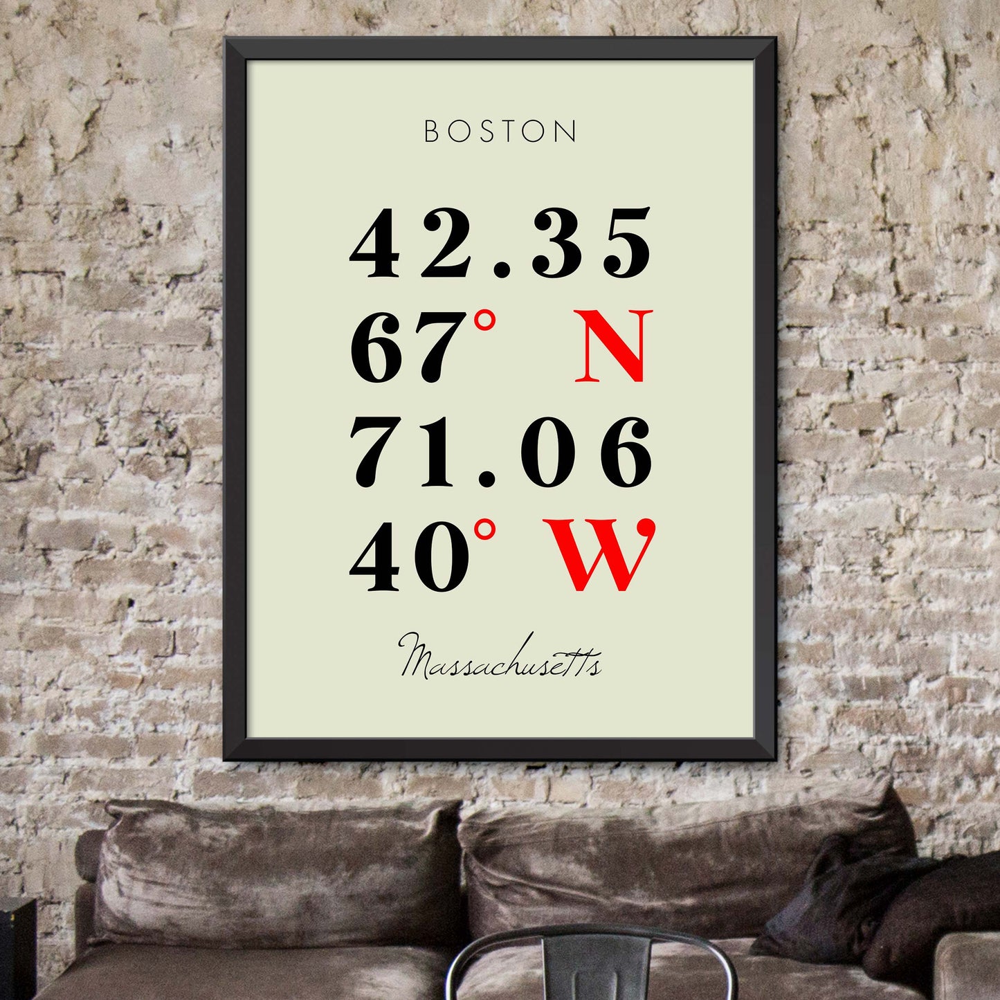 Boston Coordinate Map