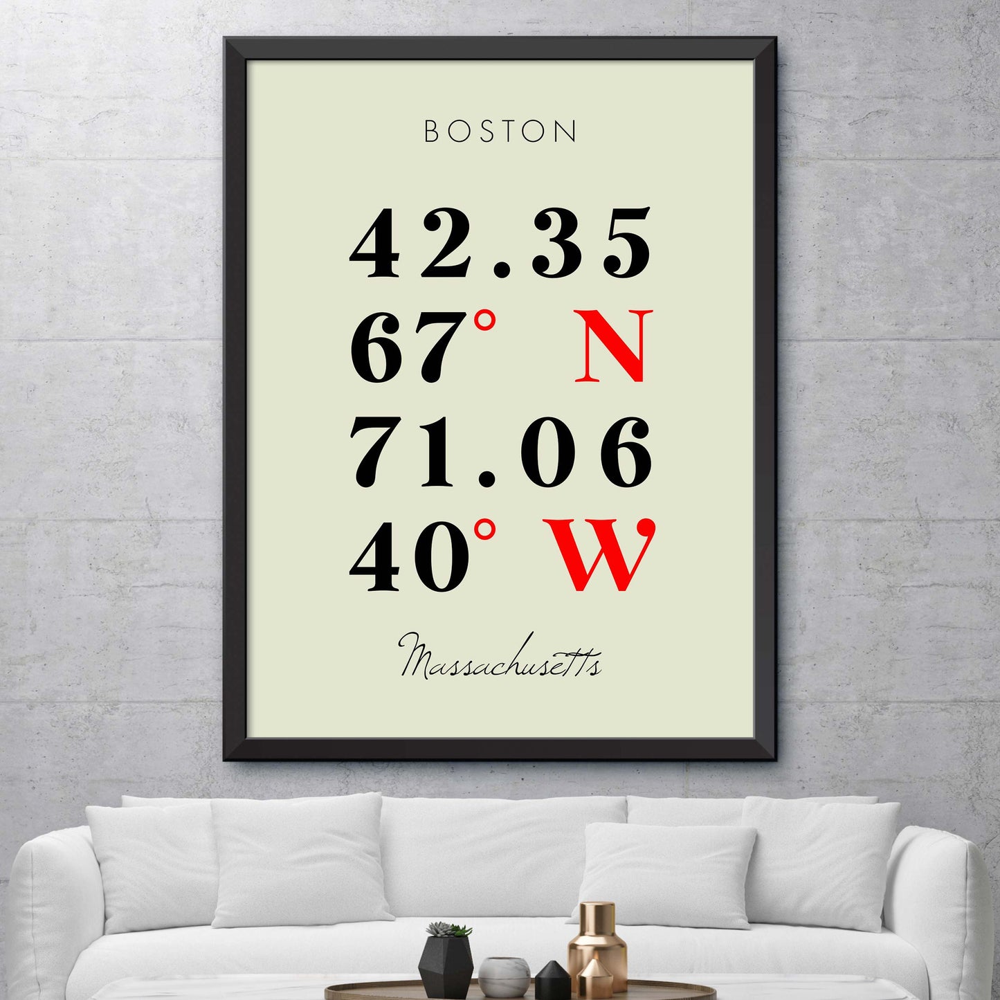 Boston Coordinate Map