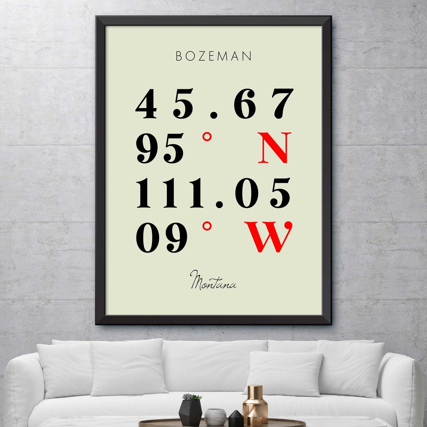 Bozeman Coordinate Map