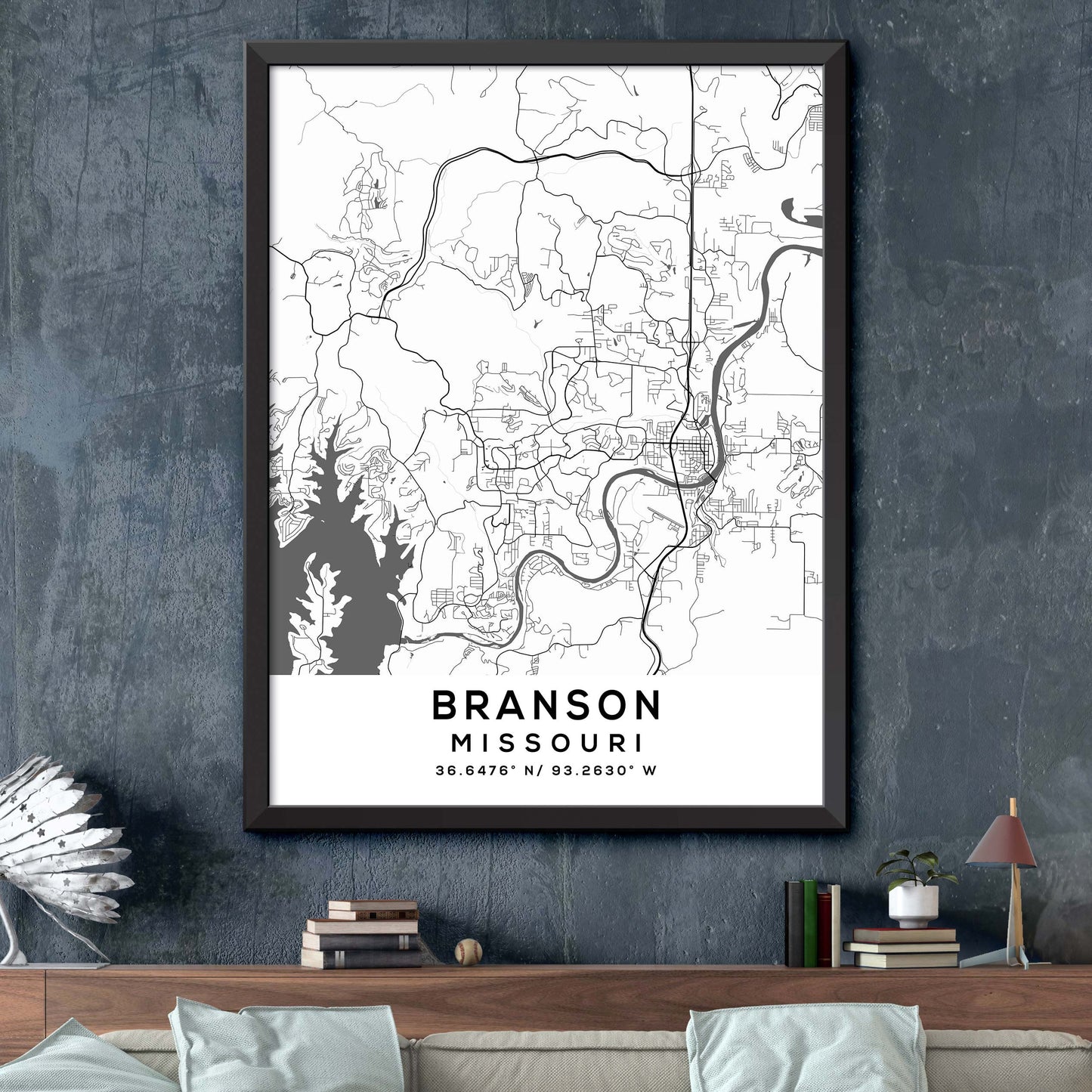 Branson, Missouri Map Print