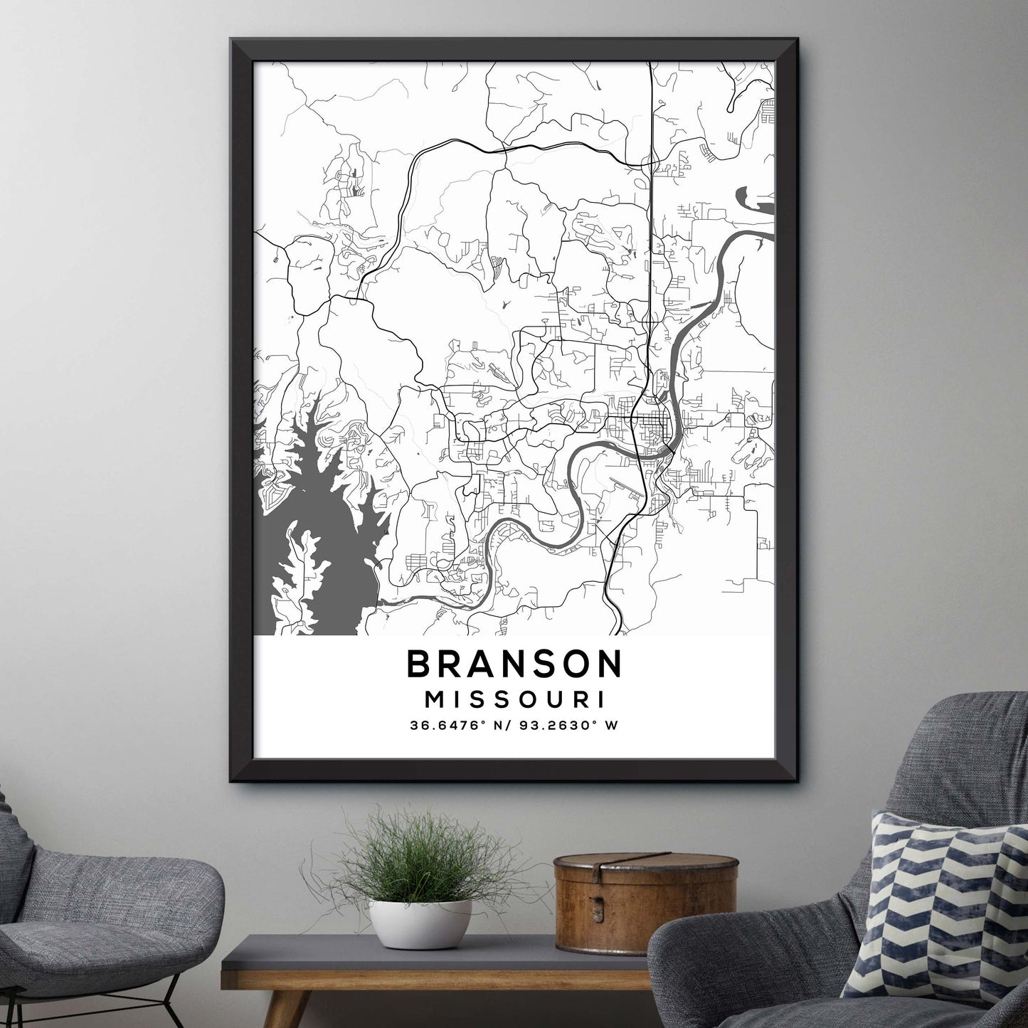 Branson, Missouri Map Print