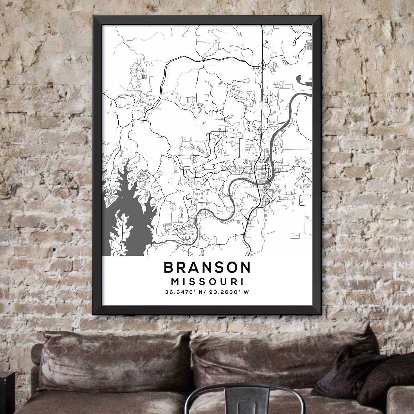 Branson, Missouri Map Print