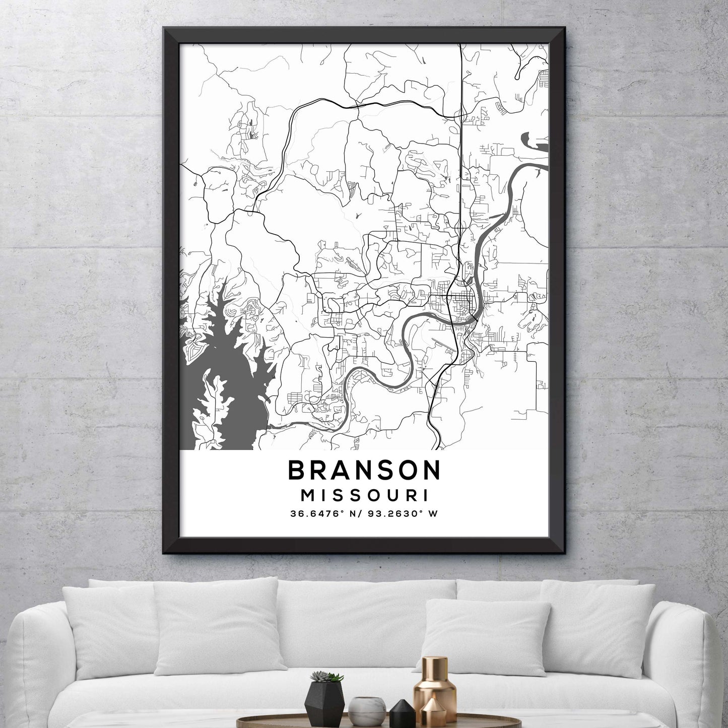 Branson, Missouri Map Print