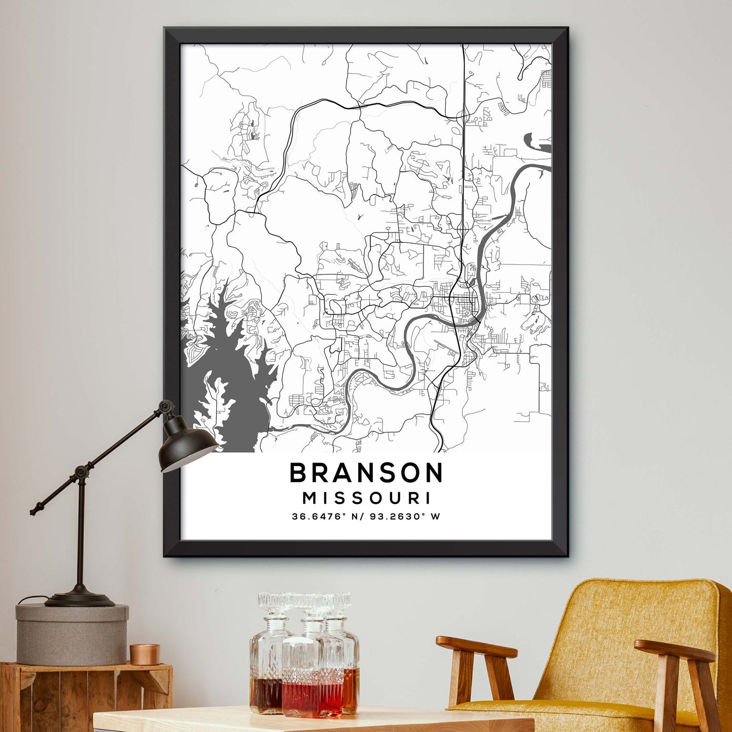 Branson, Missouri Map Print