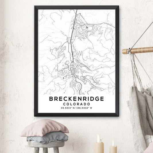 Breckenridge, Colorado Map Print