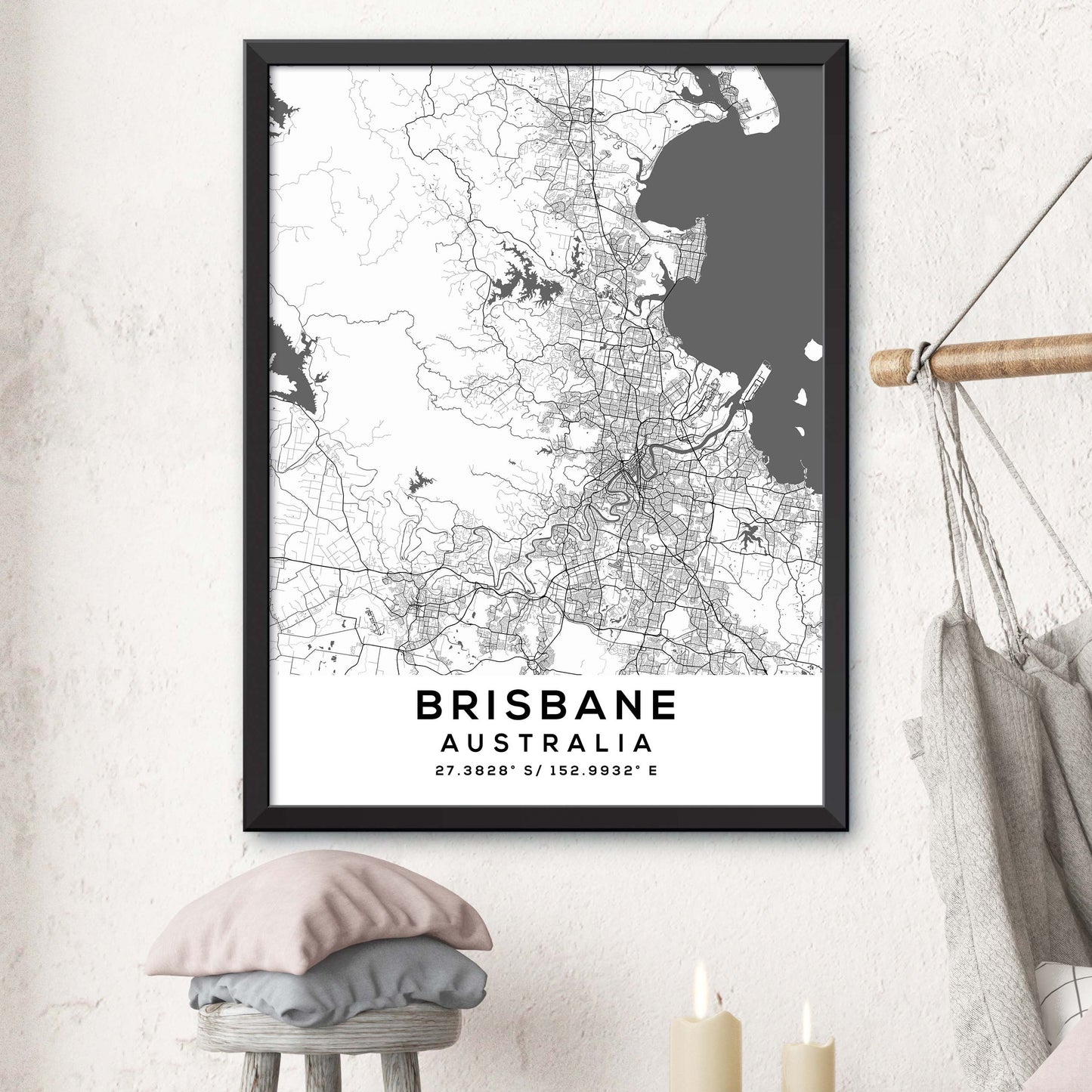 Brisbane, Australia Map Print