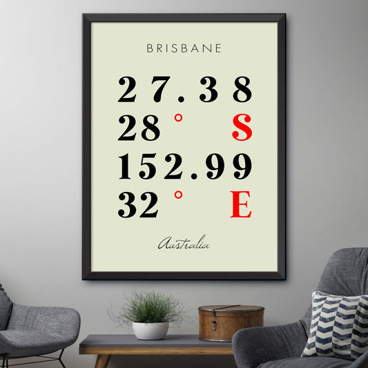 Brisbane Coordinate Map