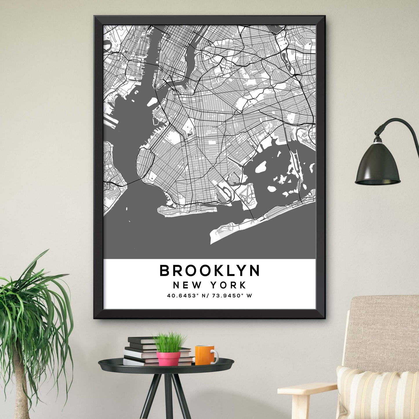 Brooklyn, New York Map Print