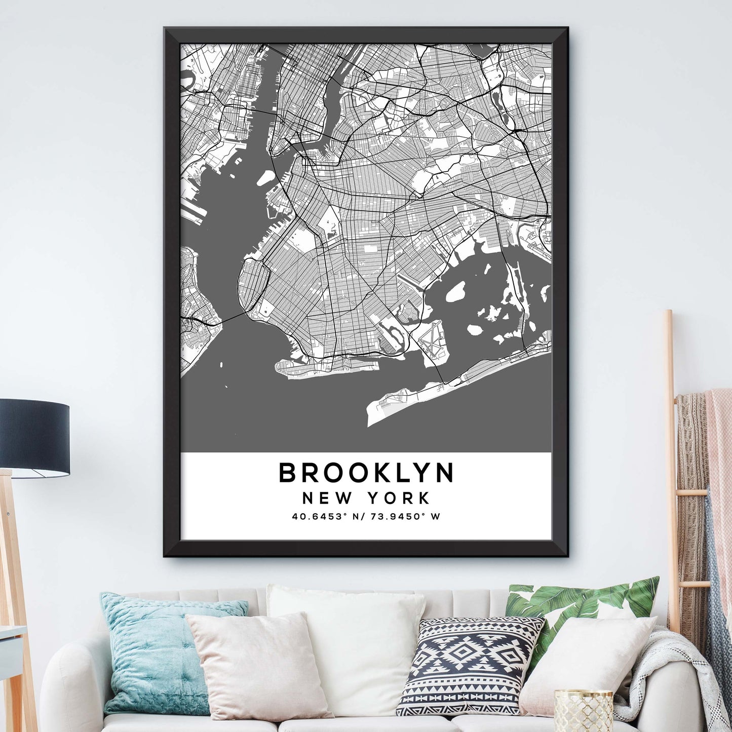 Brooklyn, New York Map Print