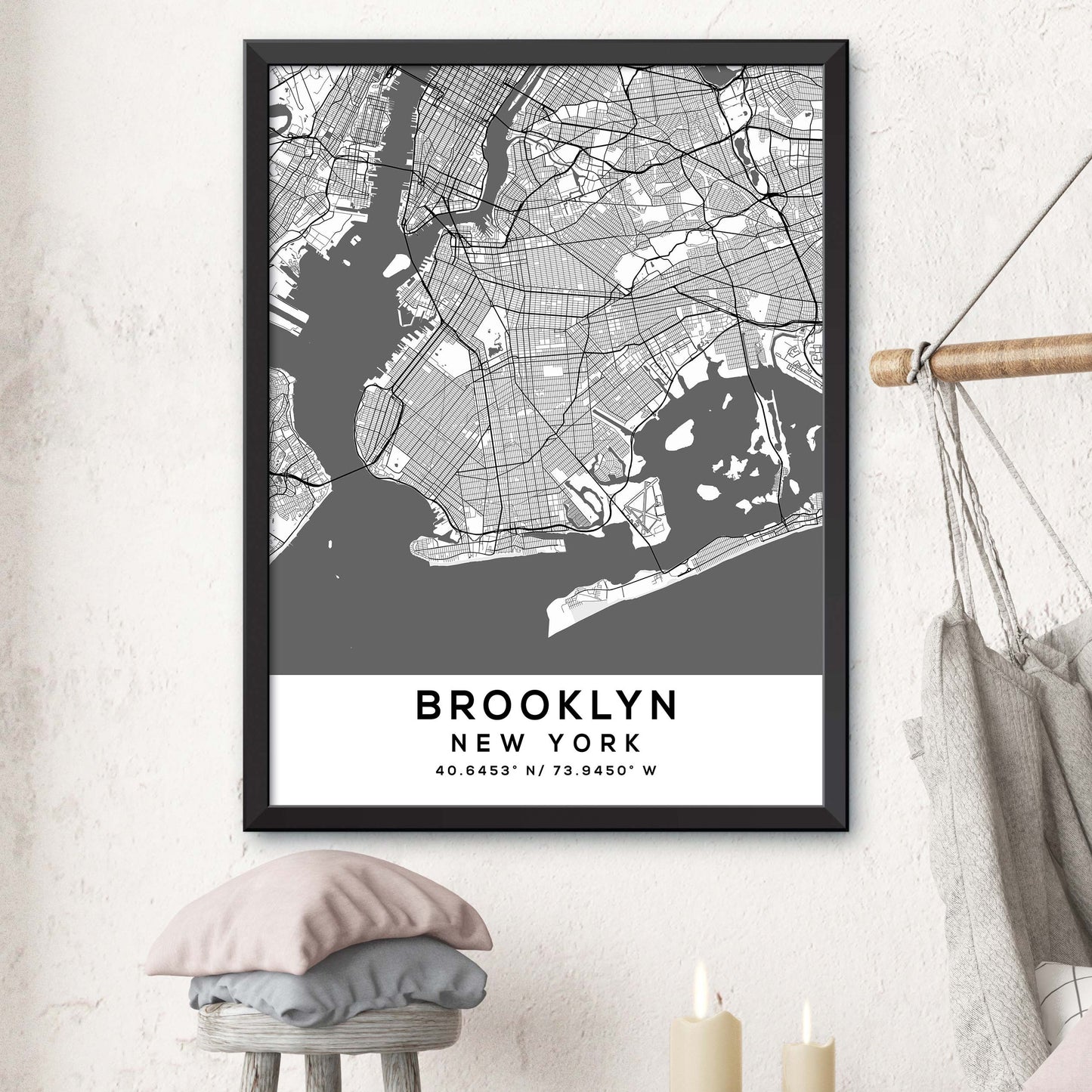 Brooklyn, New York Map Print