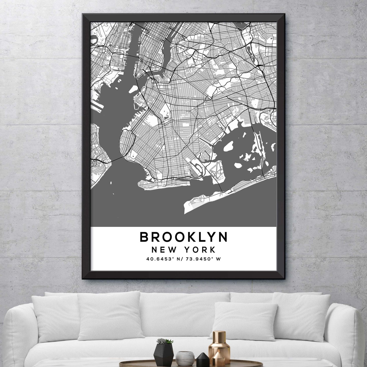 Brooklyn, New York Map Print