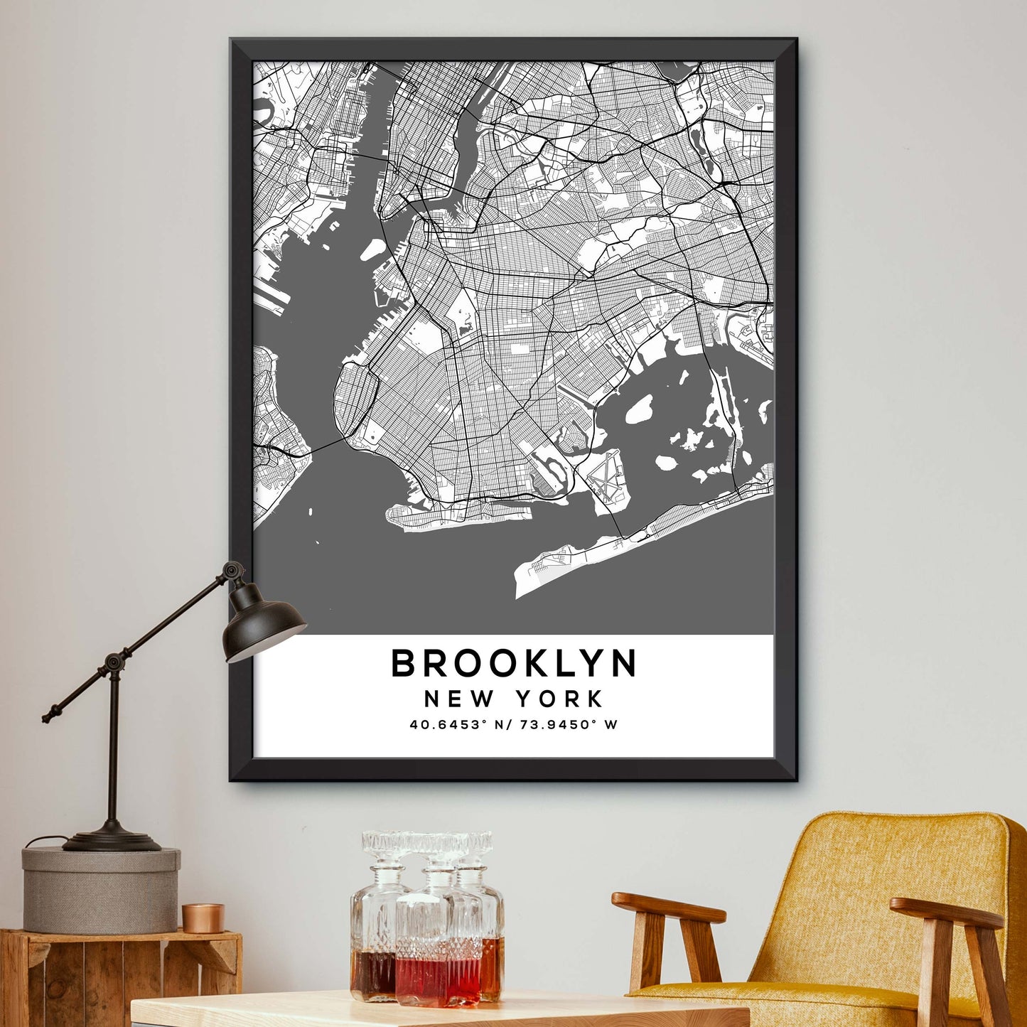 Brooklyn, New York Map Print