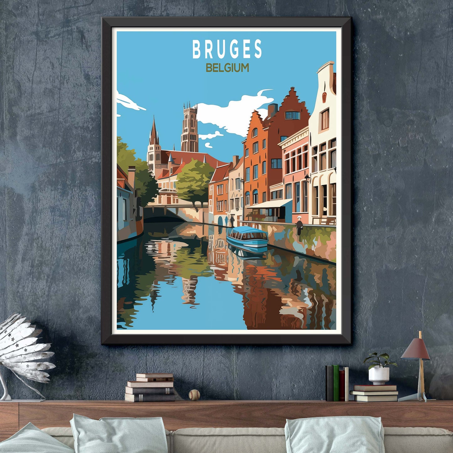 Bruges Travel Poster Print