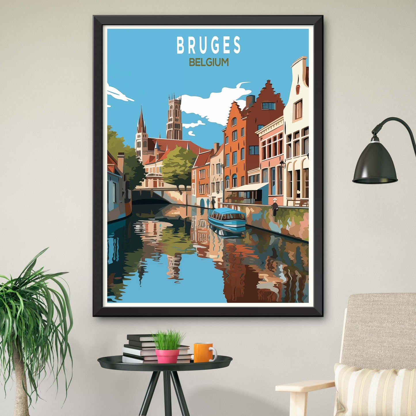 Bruges Travel Poster Print