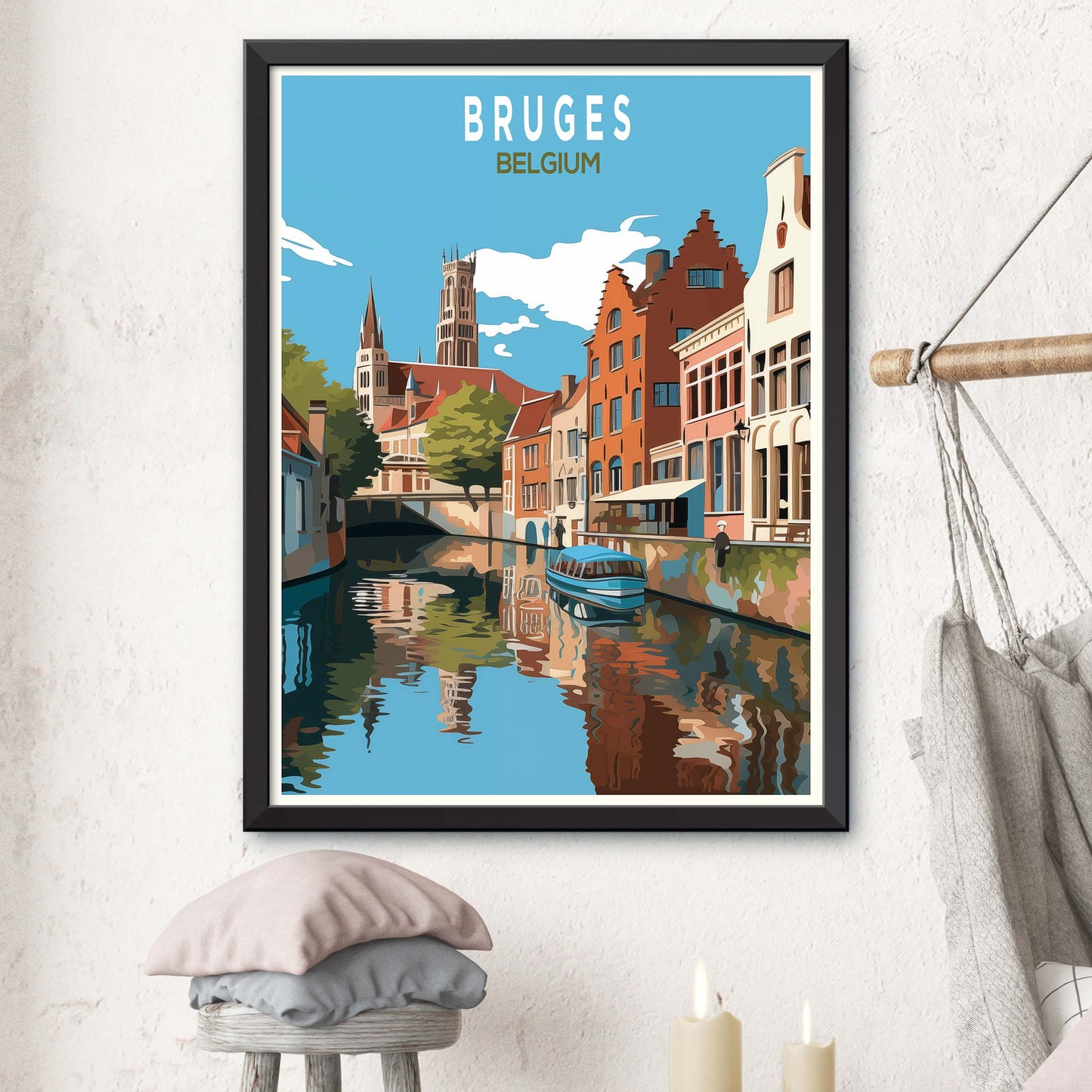 Bruges Travel Poster Print