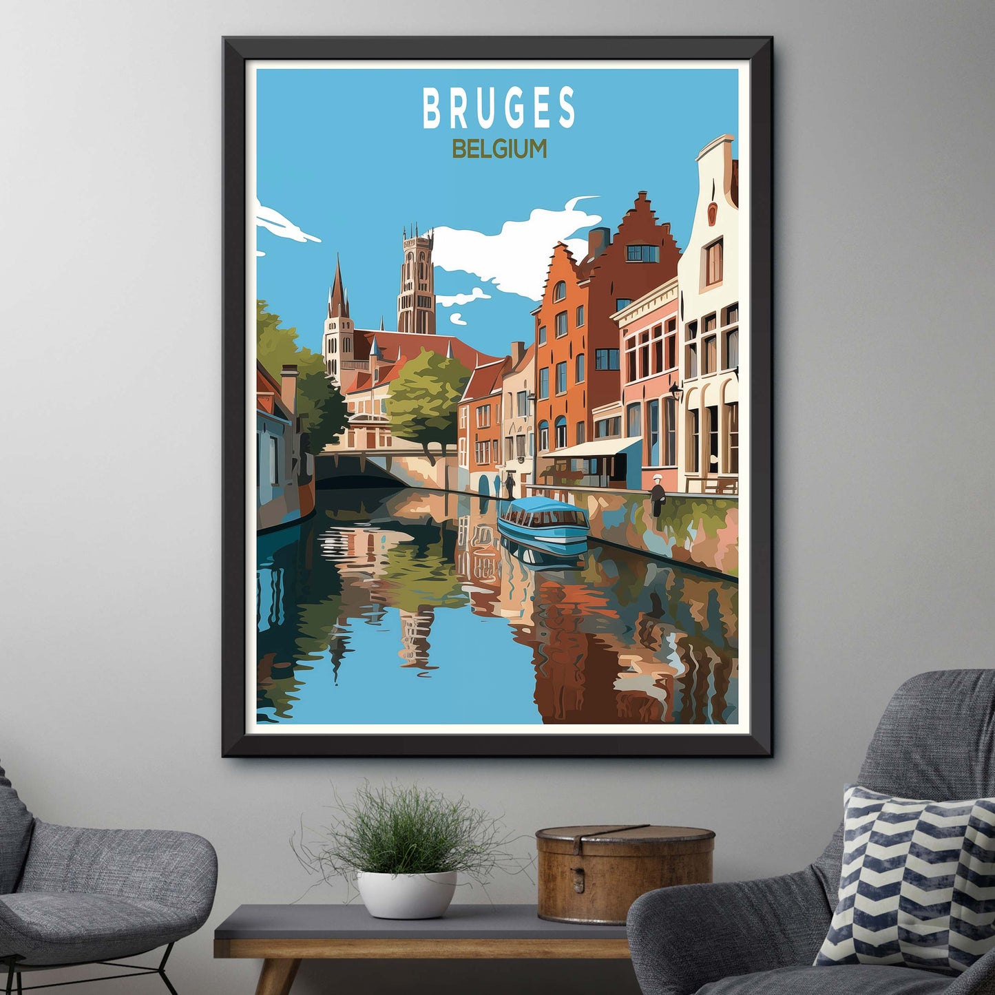 Bruges Travel Poster Print