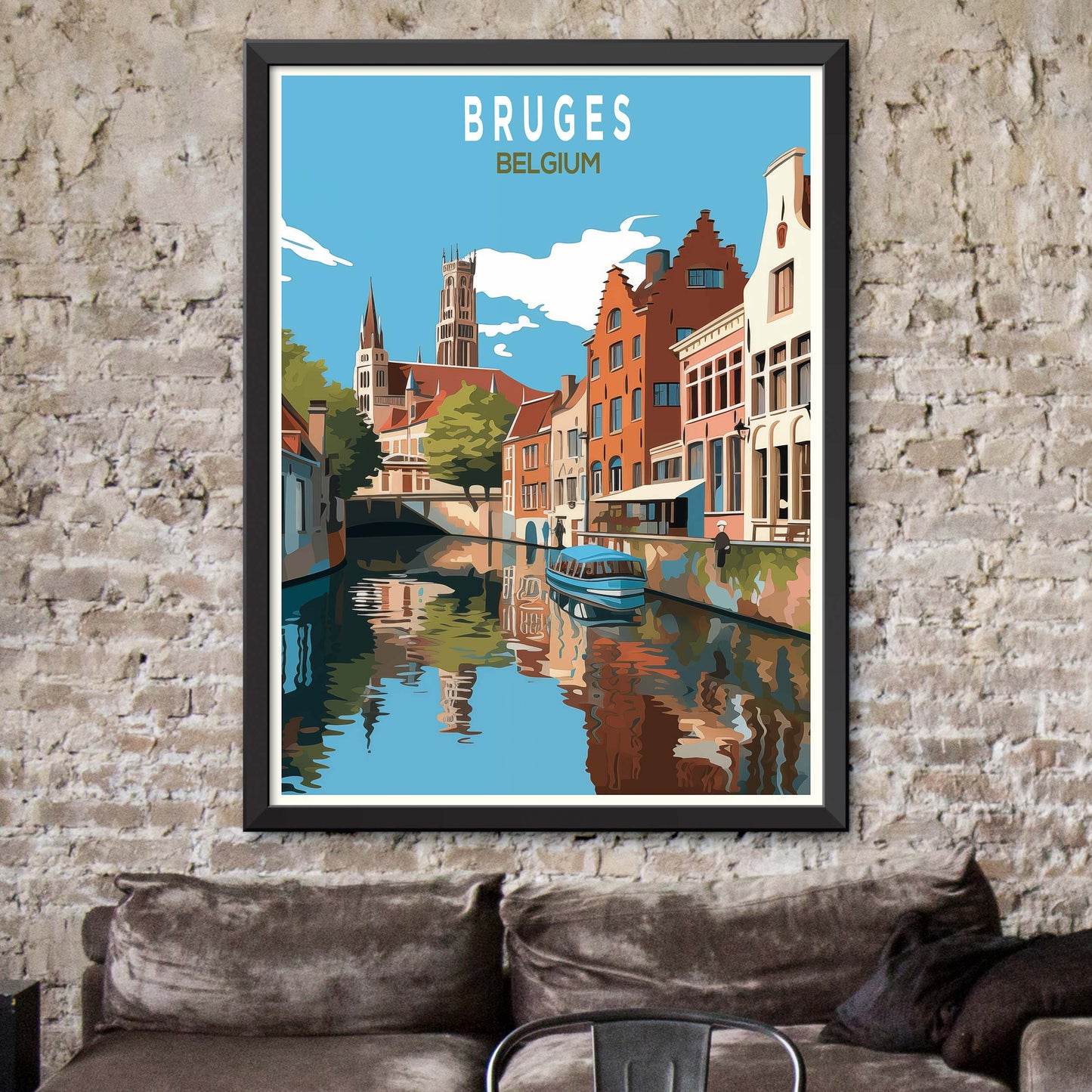 Bruges Travel Poster Print