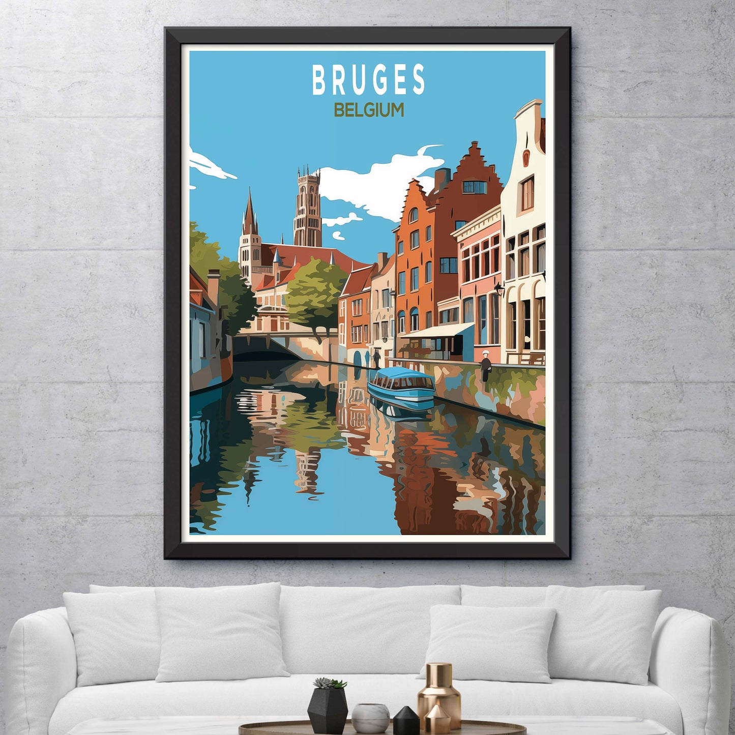 Bruges Travel Poster Print