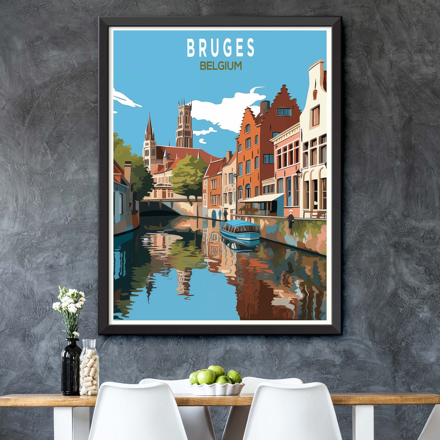 Bruges Travel Poster Print