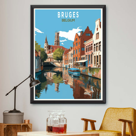 Bruges Travel Poster Print