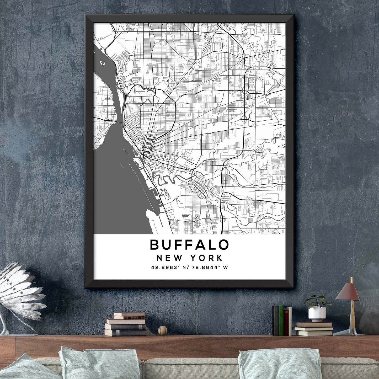 Buffalo, New York Map Print