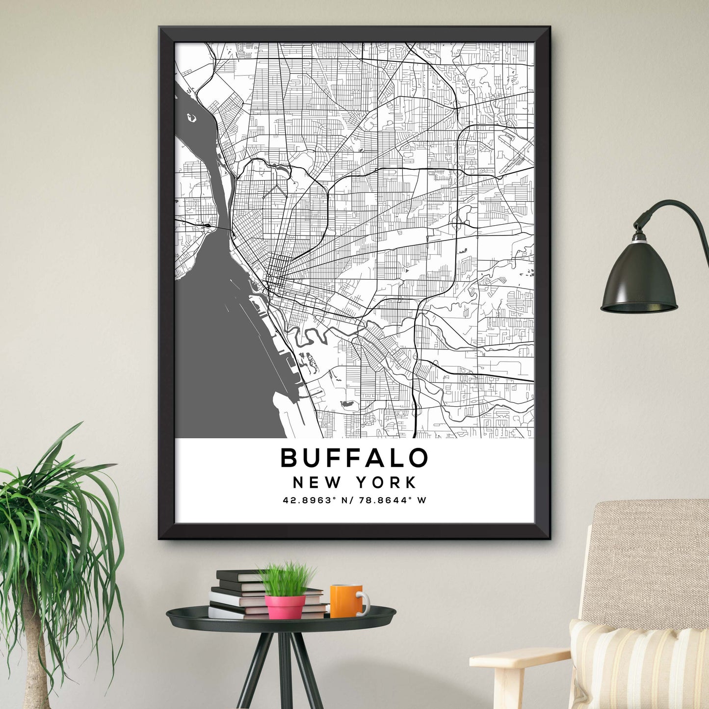 Buffalo, New York Map Print