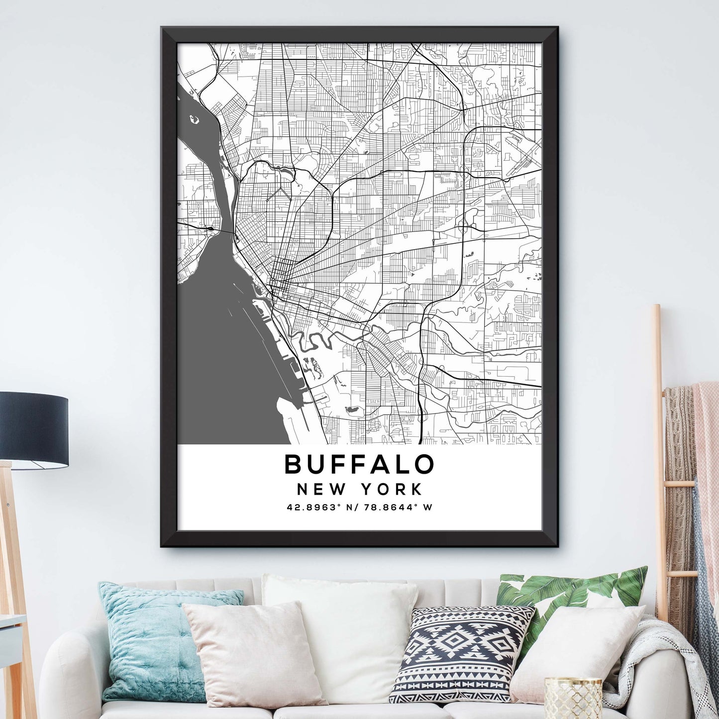 Buffalo, New York Map Print