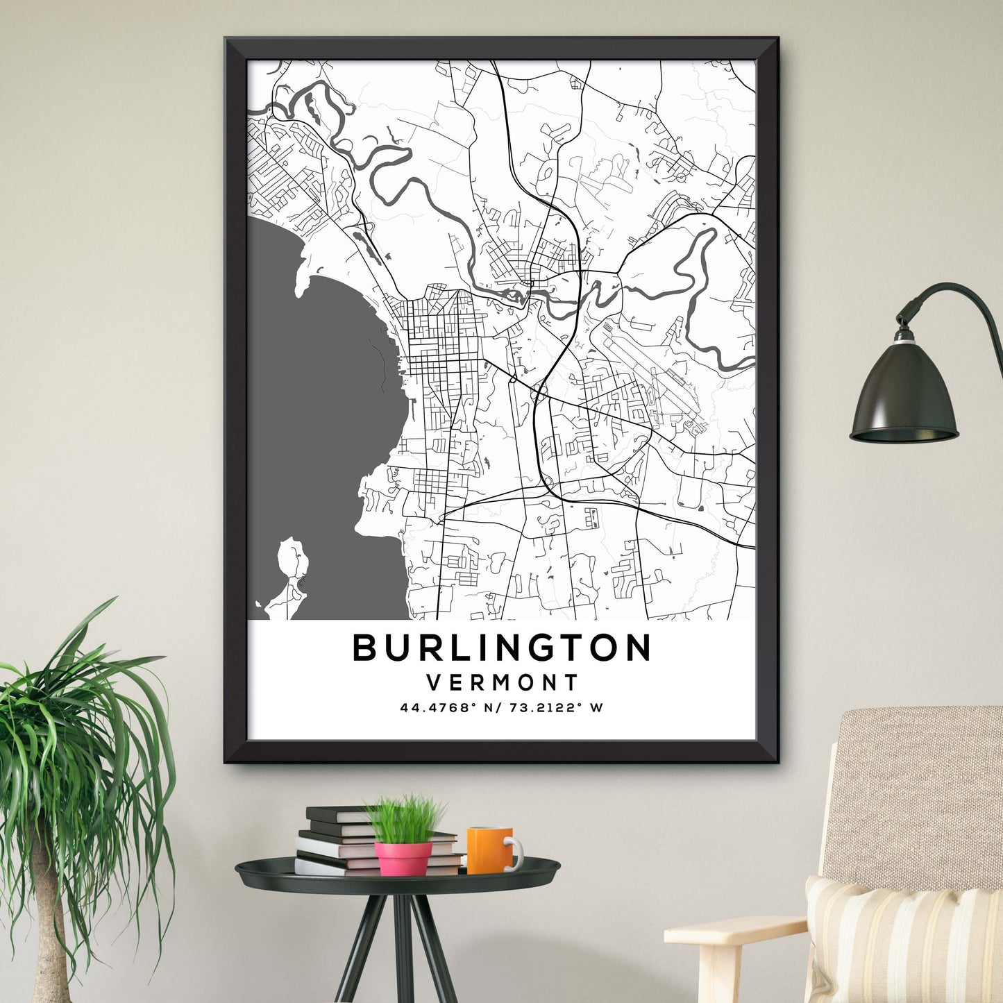 Burlington, Vermont Map Print