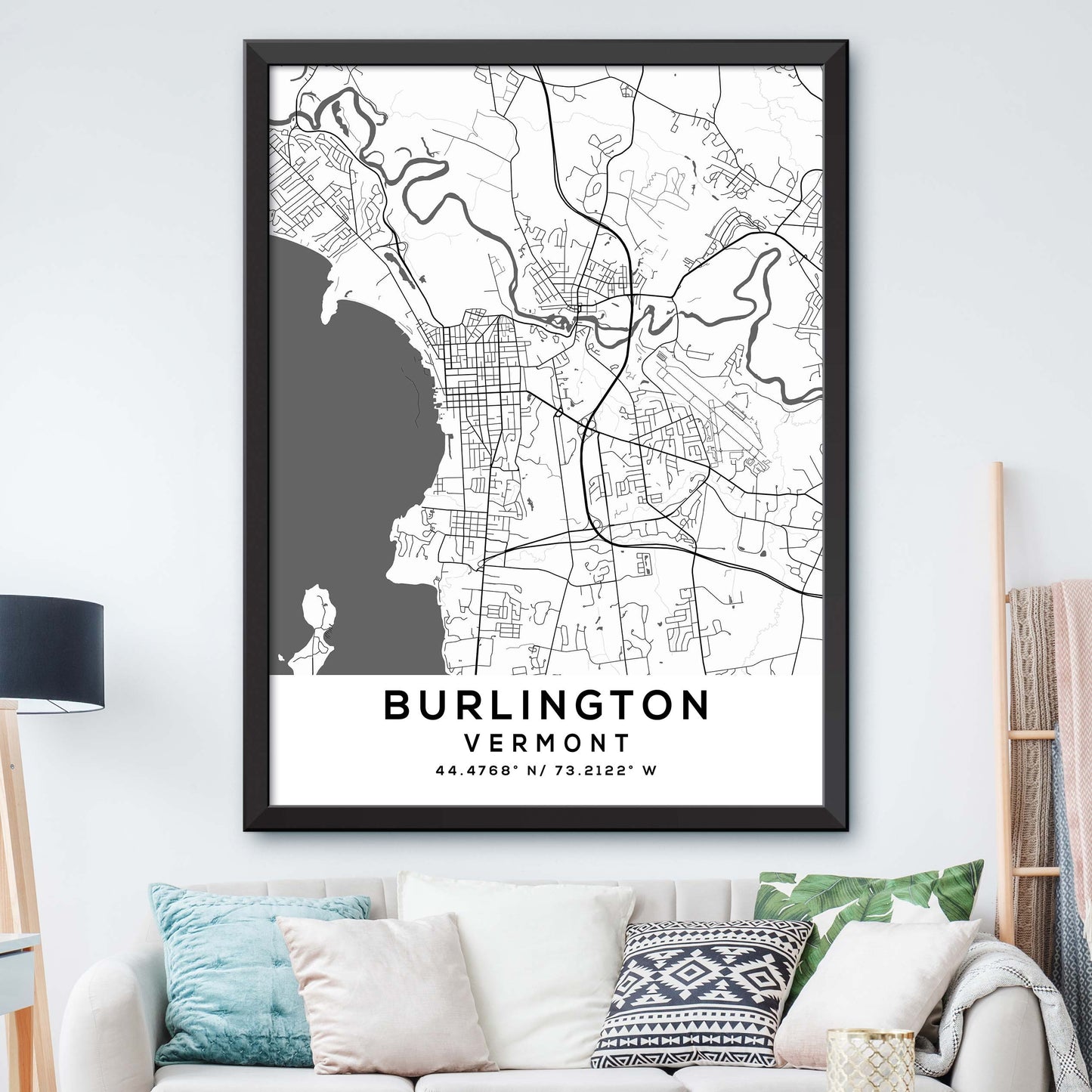 Burlington, Vermont Map Print