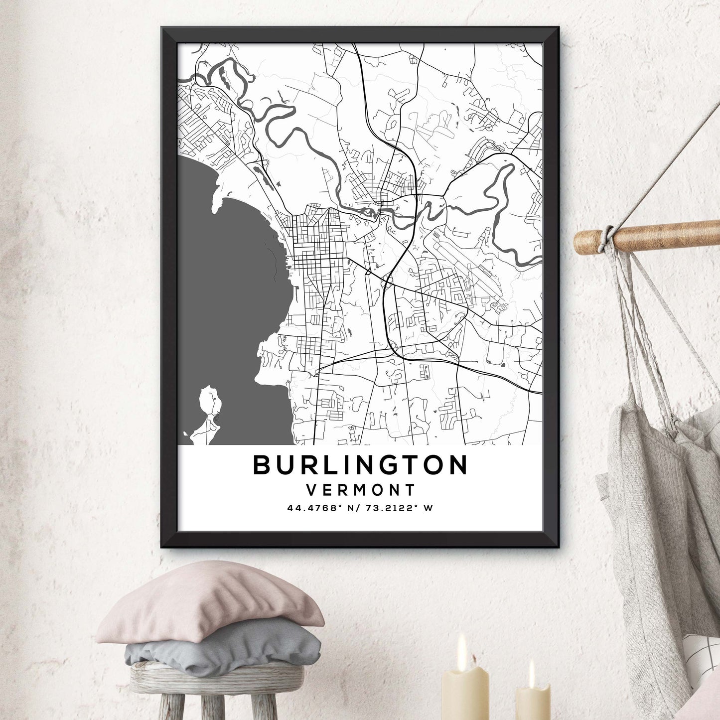 Burlington, Vermont Map Print