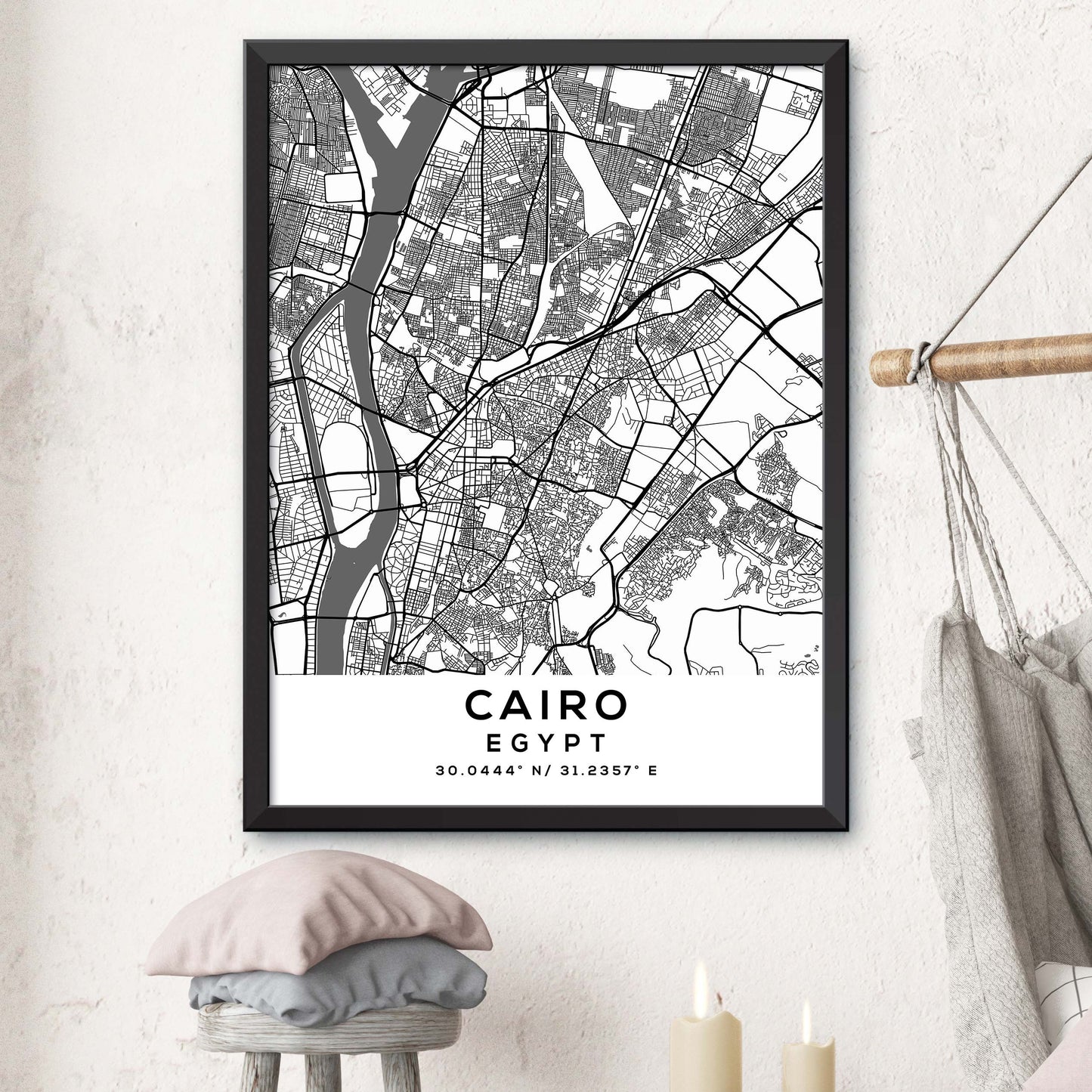 Cairo,Egypt Map Print