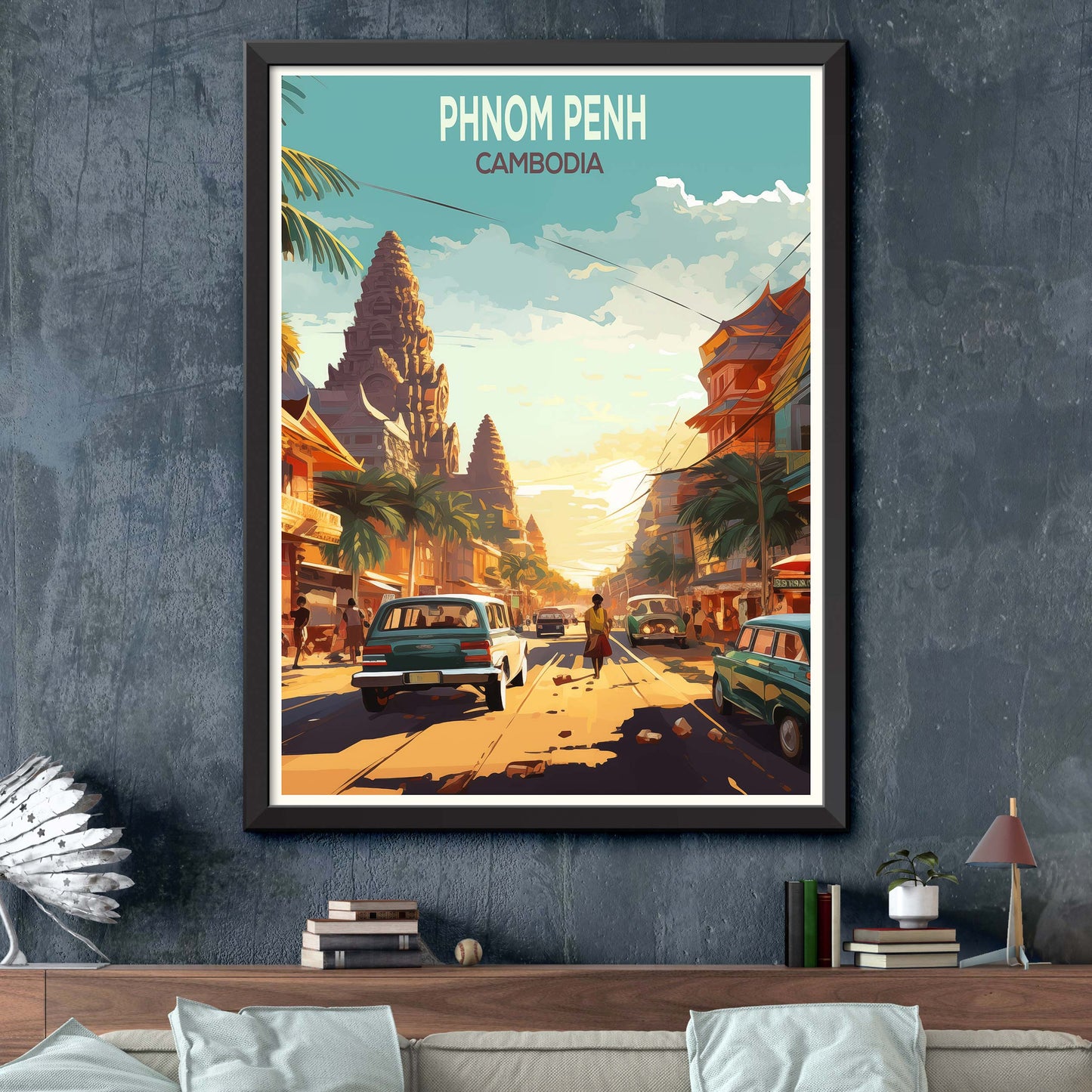 Phnom Penh Travel Print