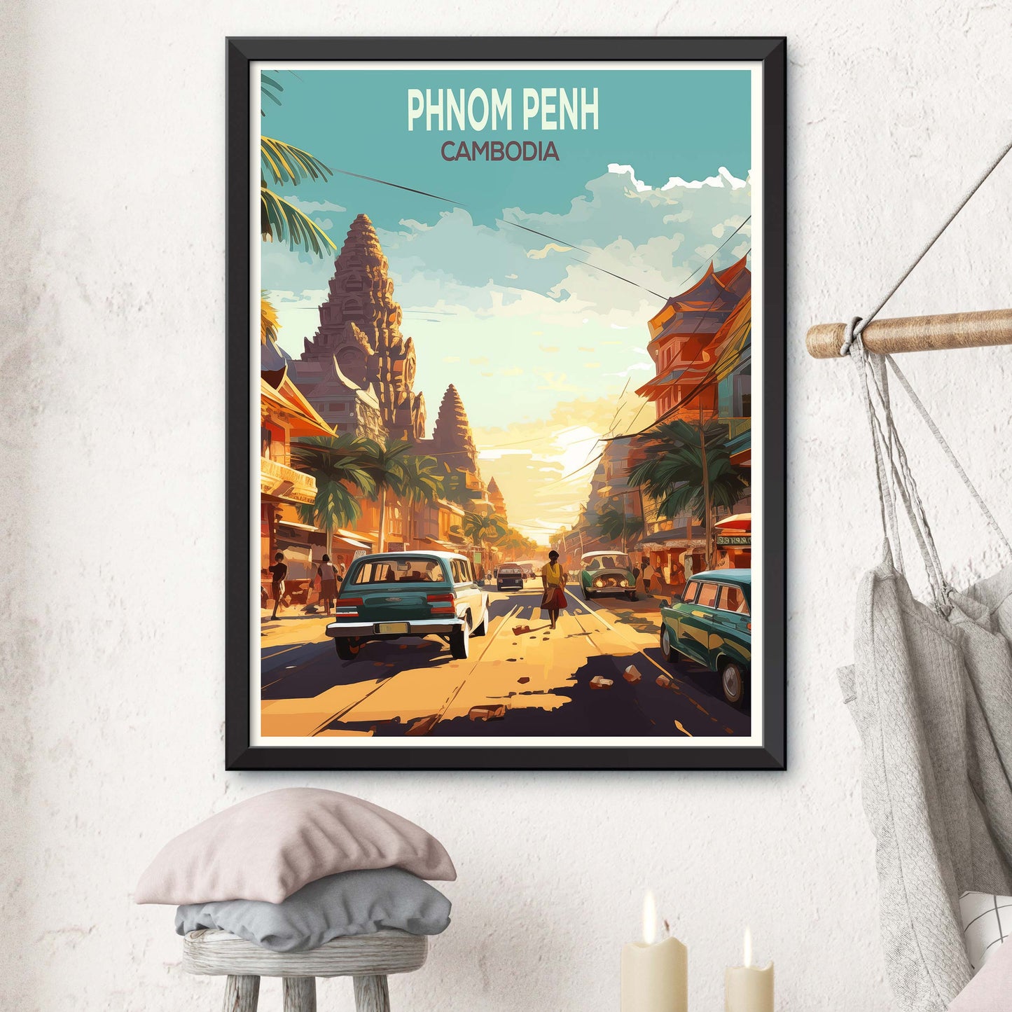 Phnom Penh Travel Print