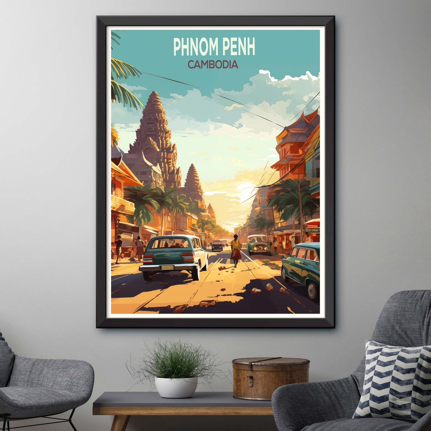 Phnom Penh Travel Print