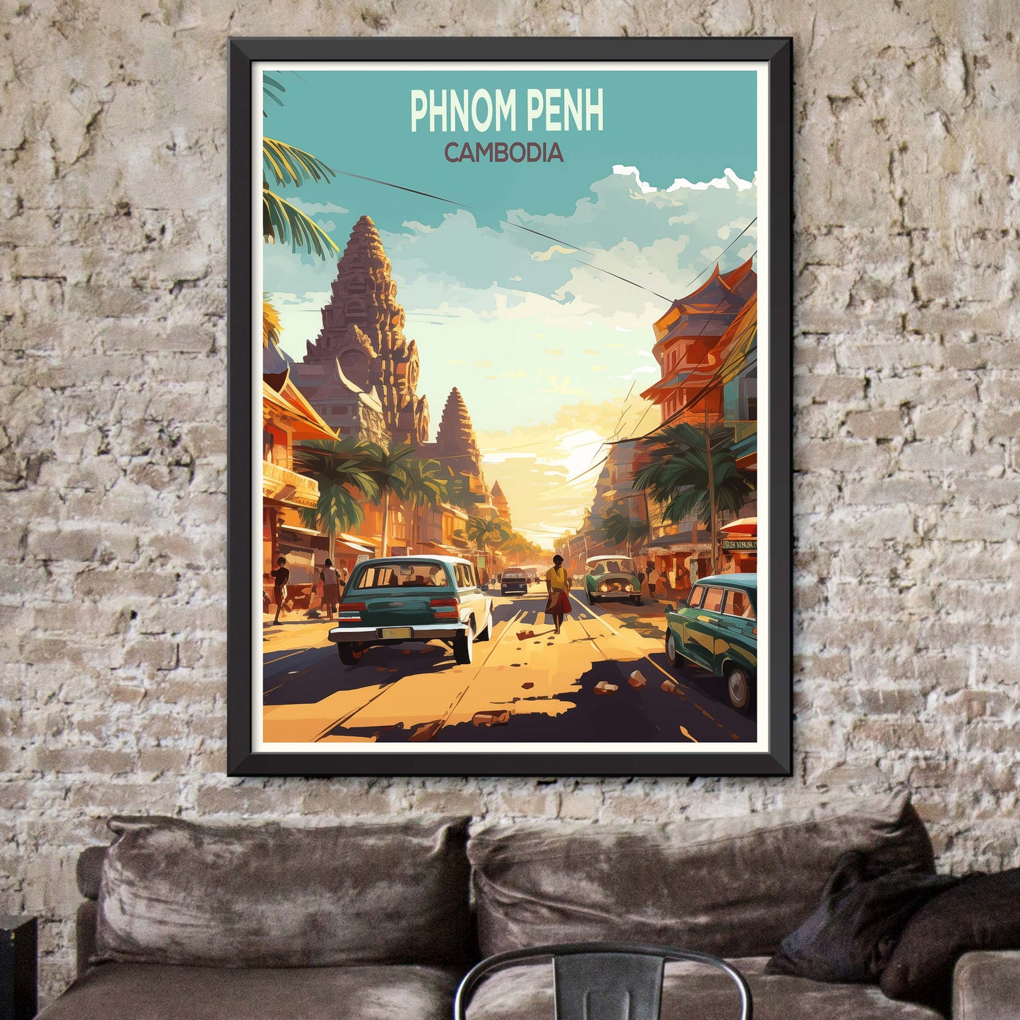 Phnom Penh Travel Print