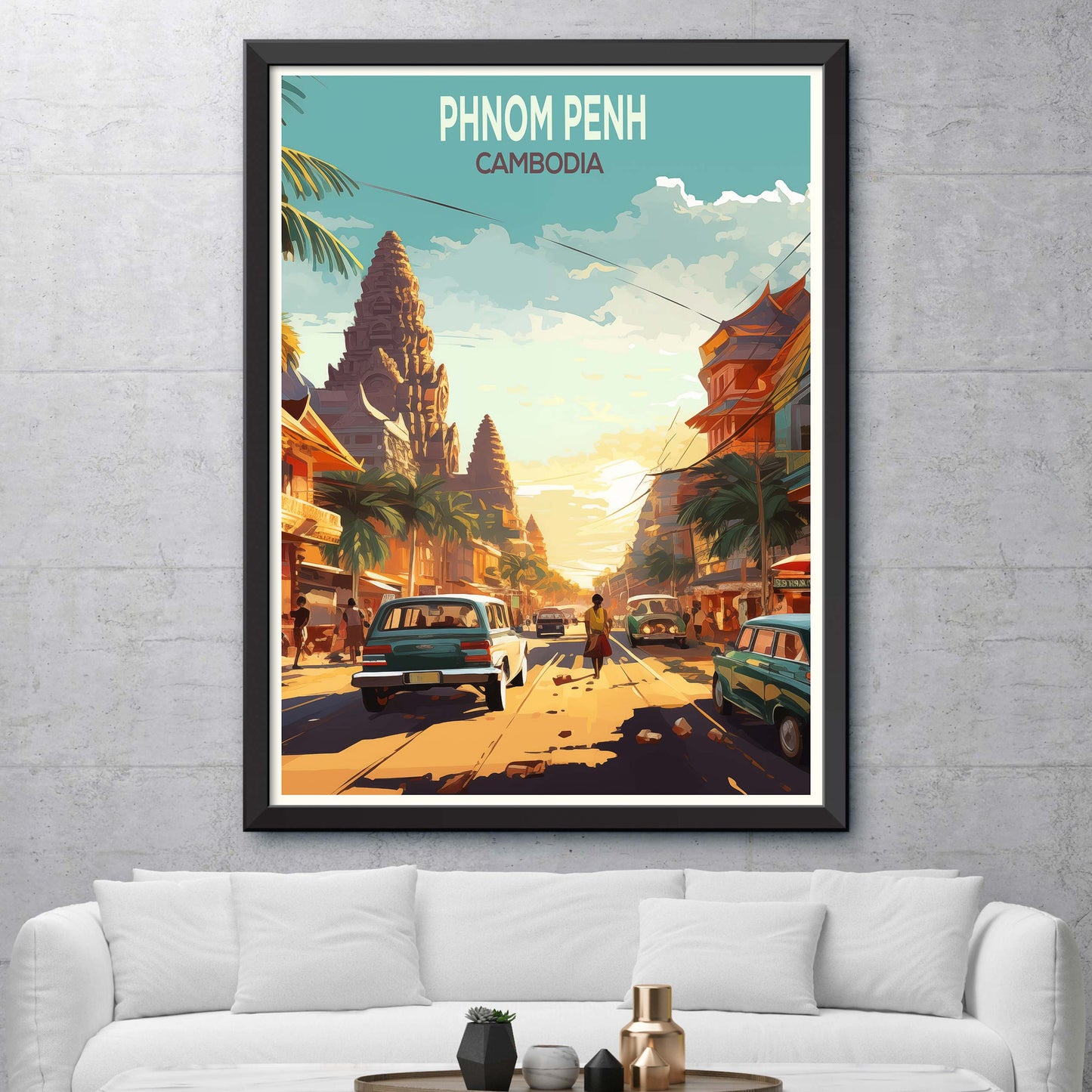 Phnom Penh Travel Print