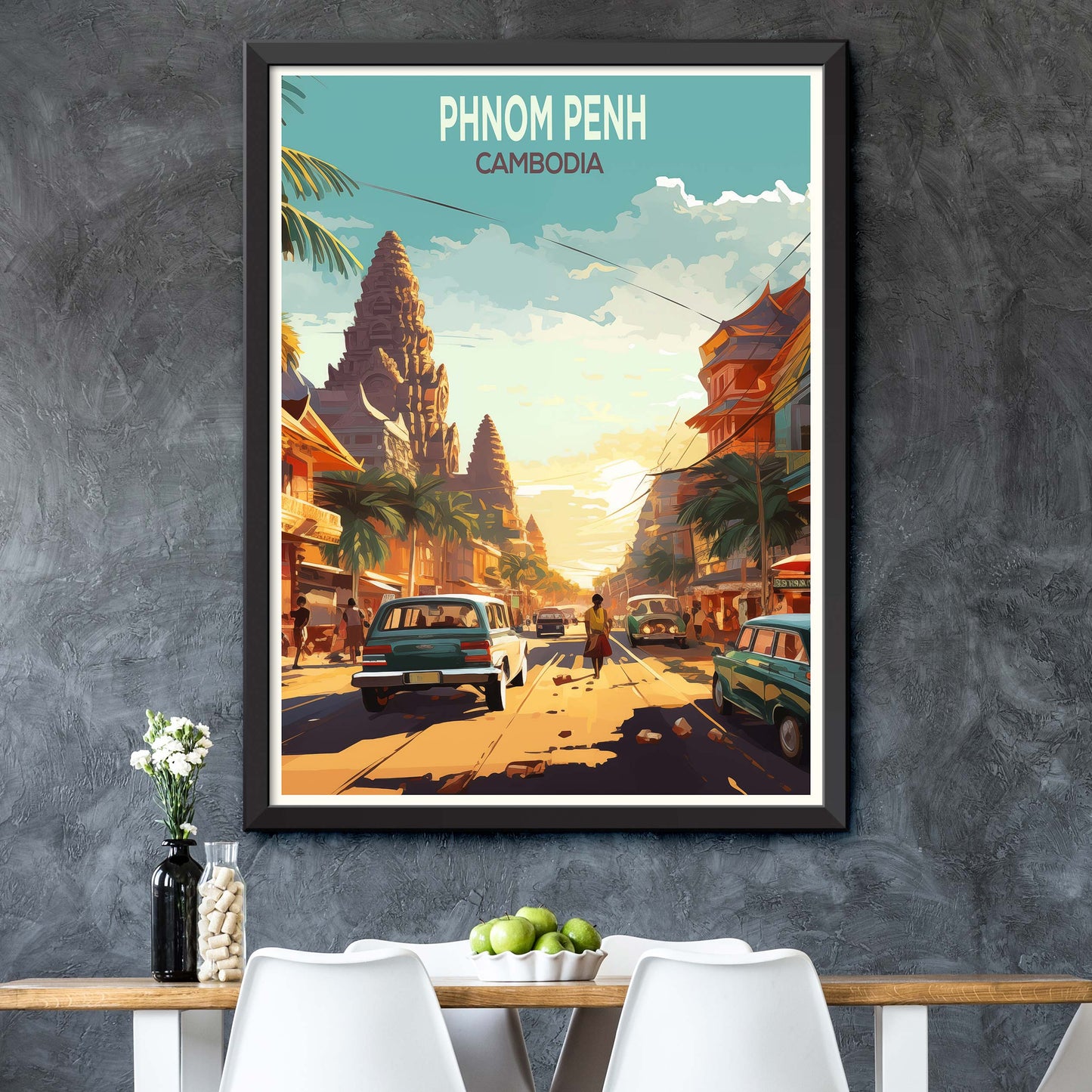 Phnom Penh Travel Print