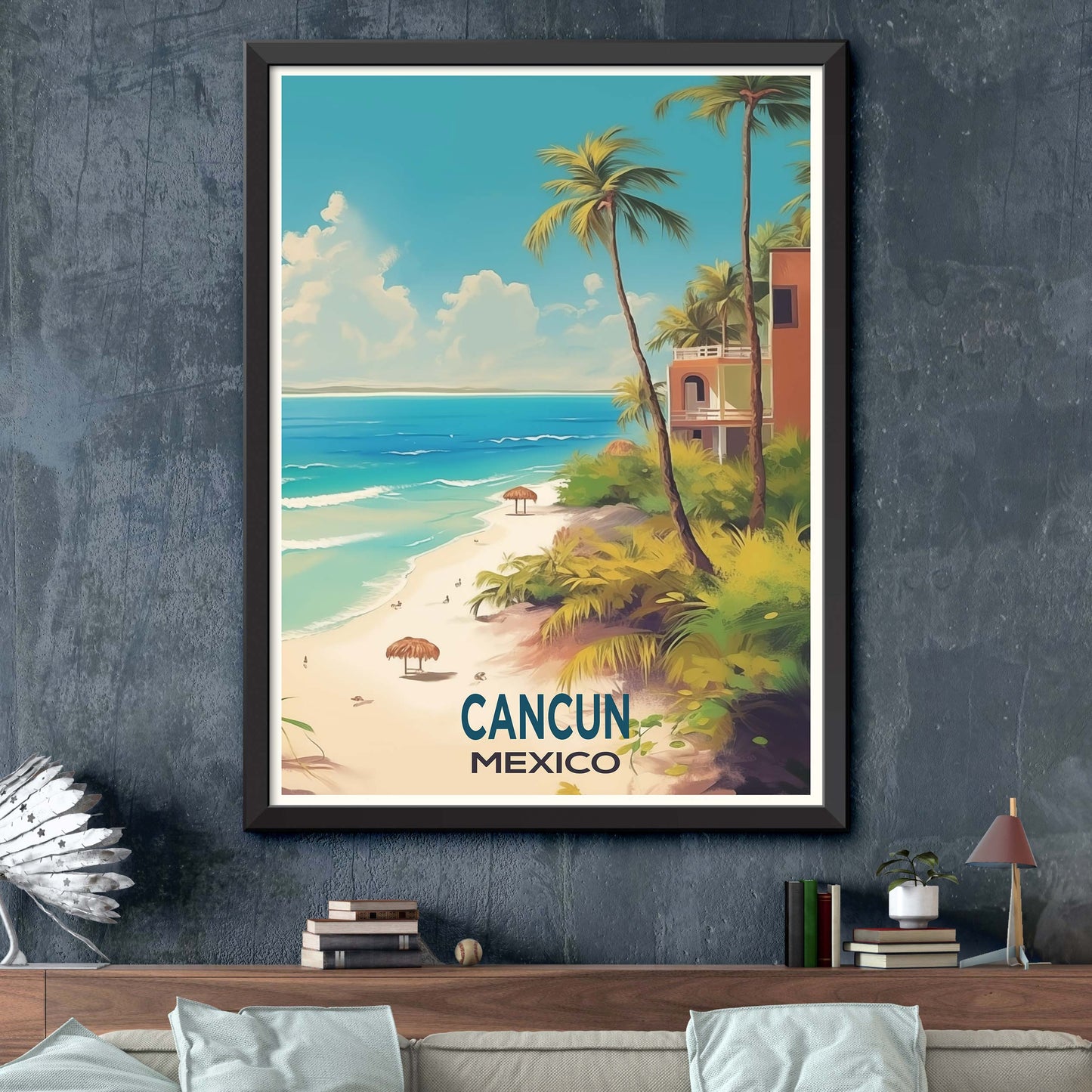 Cancun Travel Poster Print