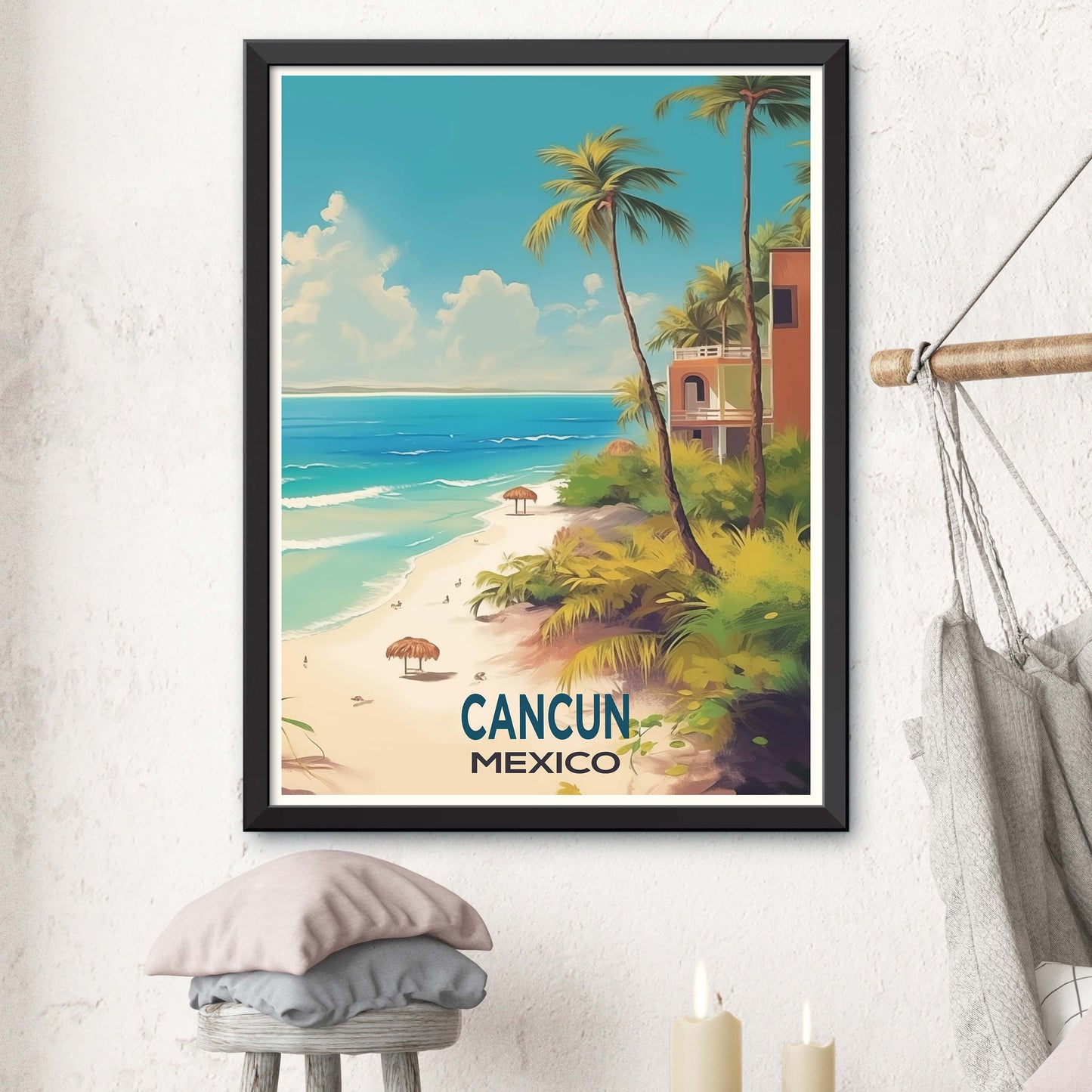 Cancun Travel Poster Print