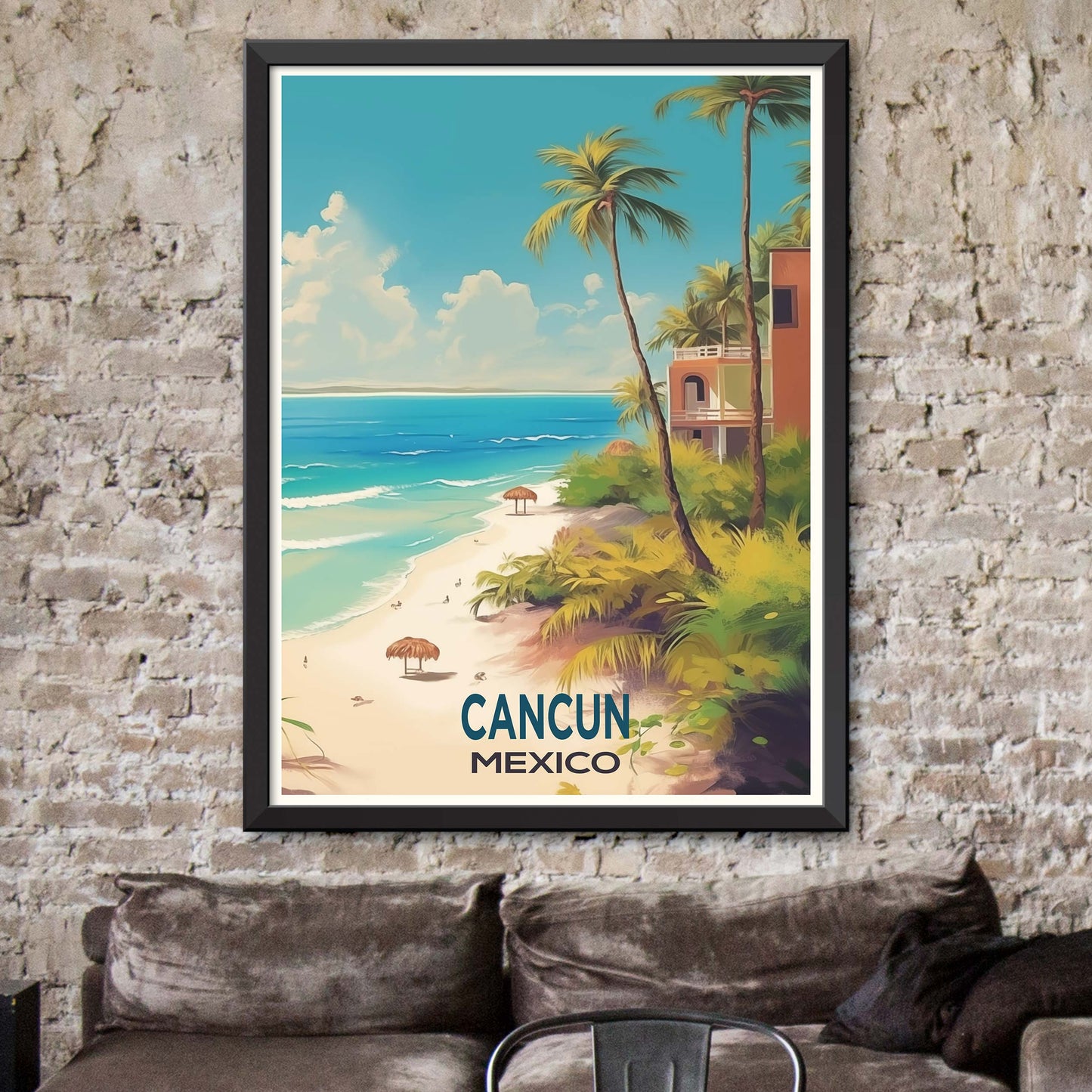 Cancun Travel Poster Print