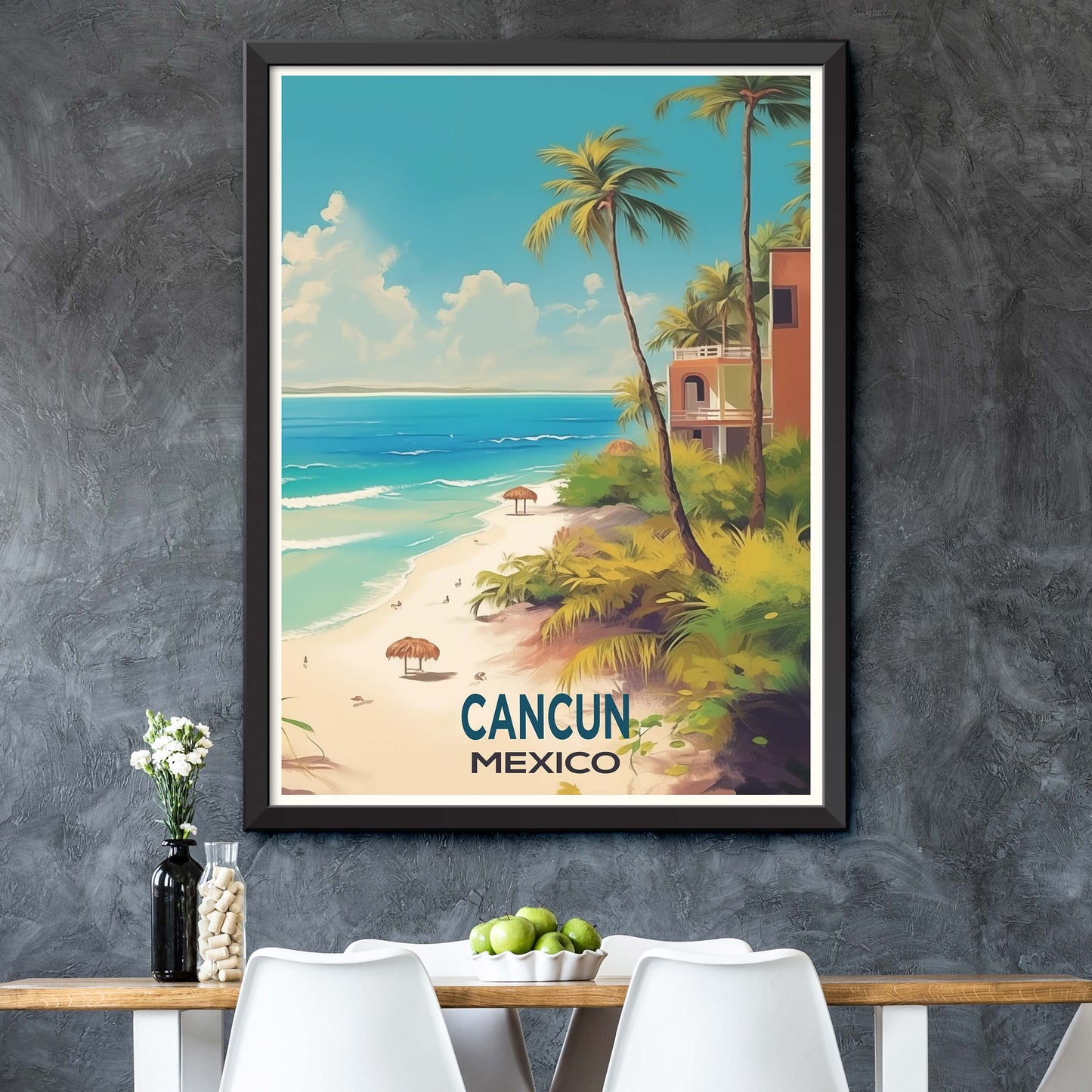 Cancun Travel Poster Print