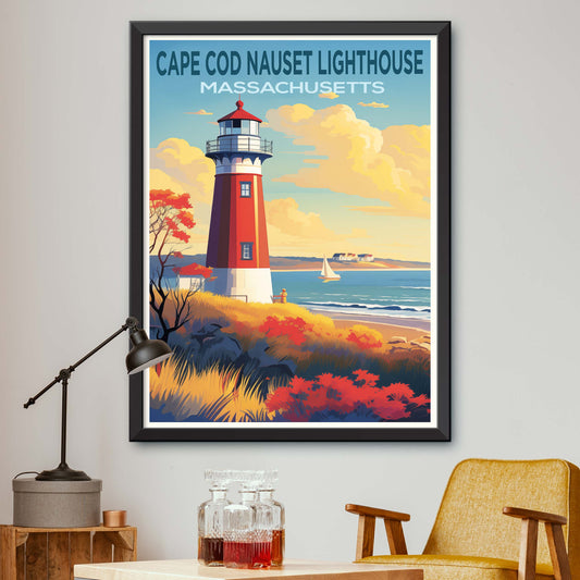 Cape Cod Lighthouse - Nauset Beach Sunrise Wall Art