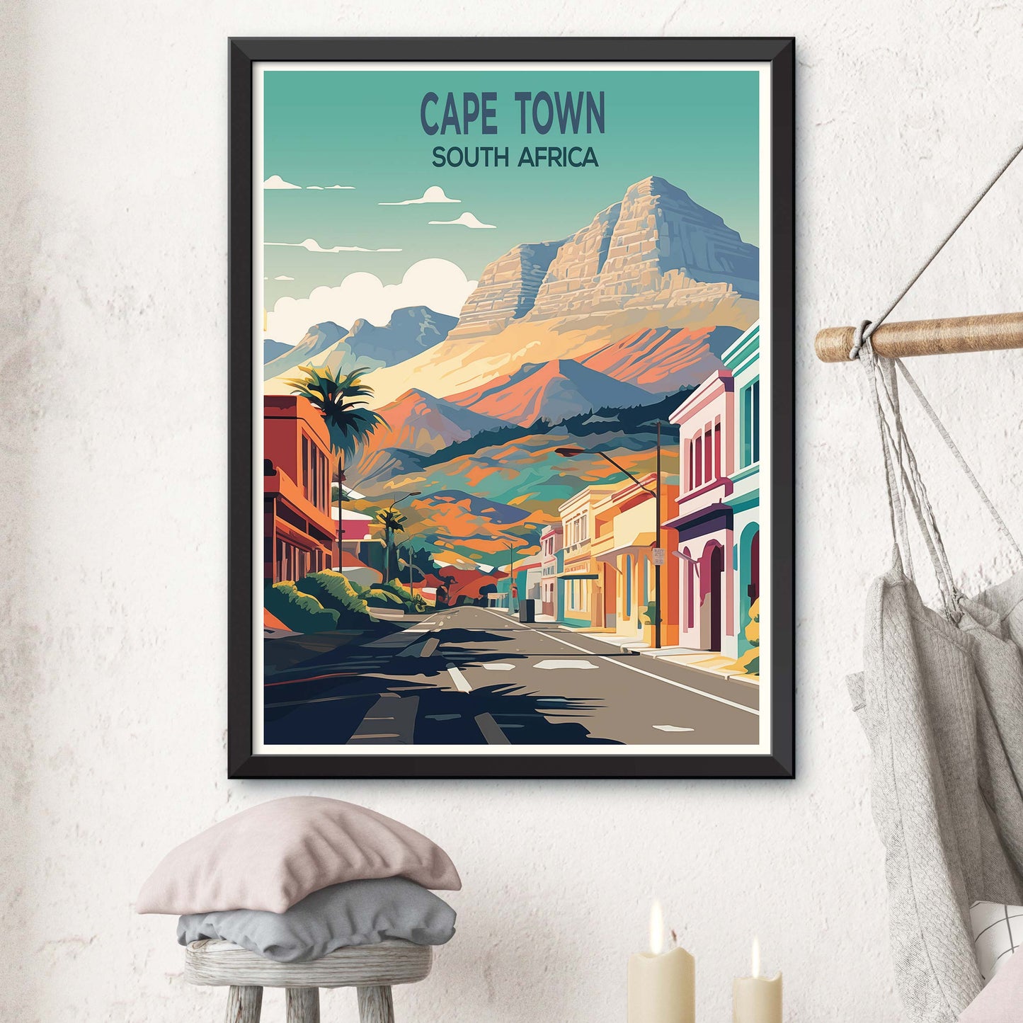 Cape Town, South Africa Travel Poster Print