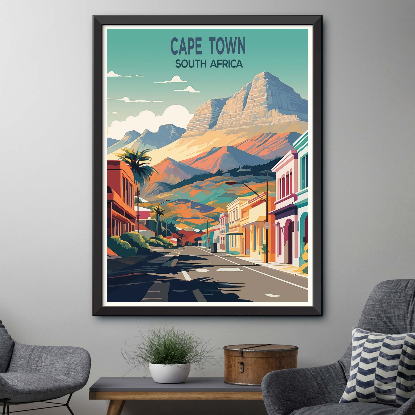 Cape Town, South Africa Travel Poster Print