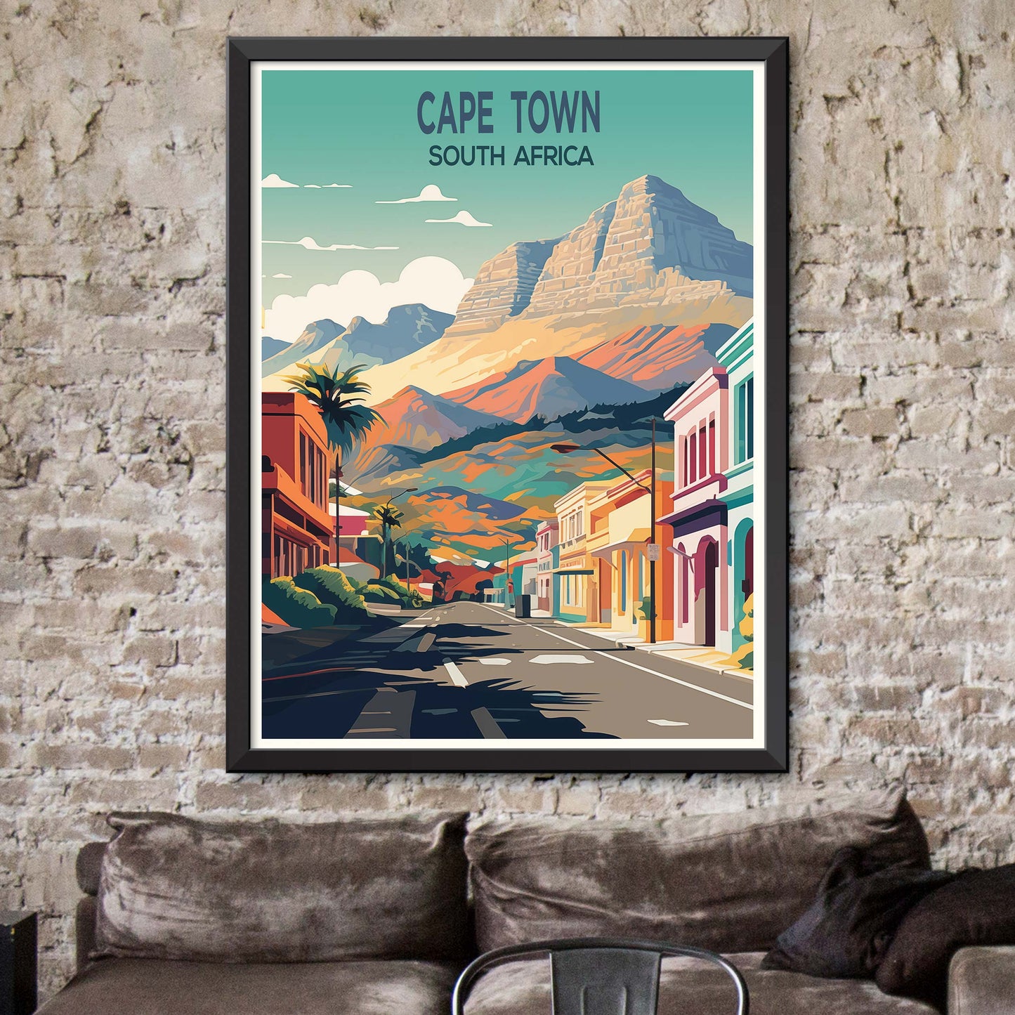 Cape Town, South Africa Travel Poster Print