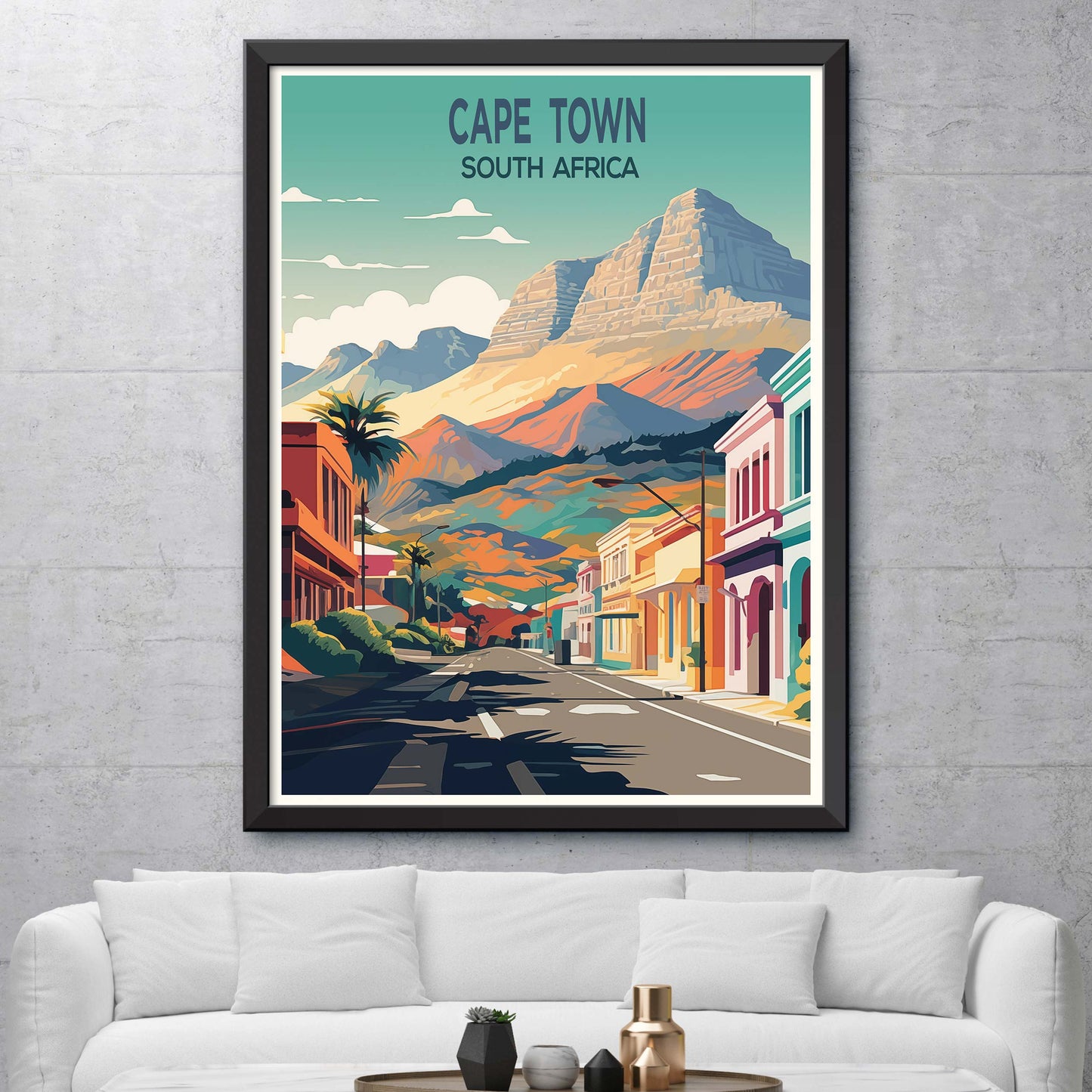 Cape Town, South Africa Travel Poster Print