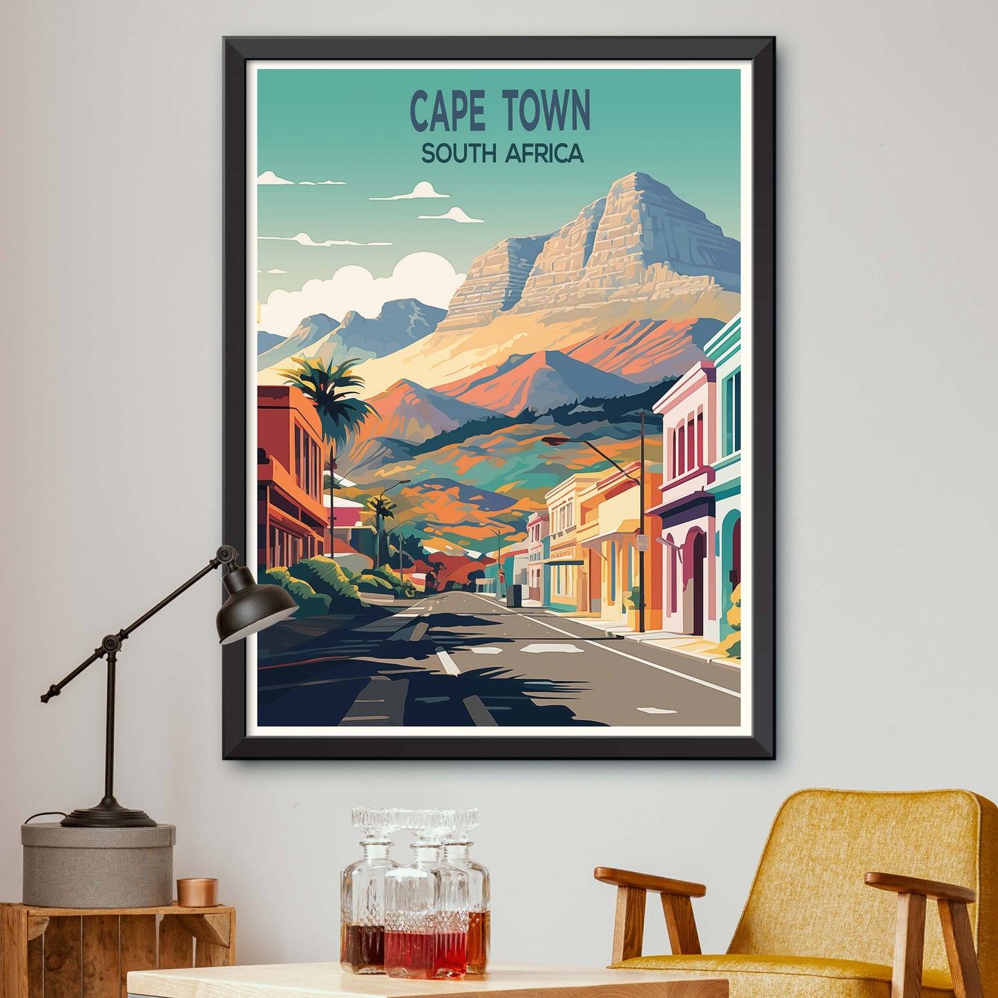 Cape Town, South Africa Travel Poster Print