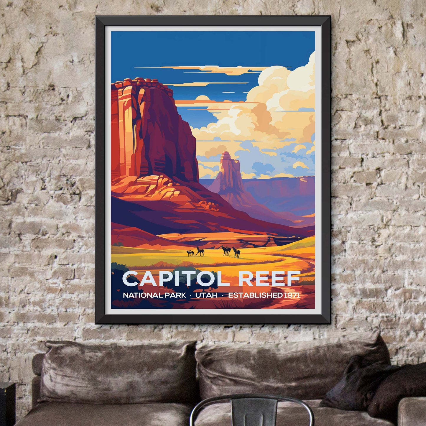 Capitol Reef National Park Travel Print Wall Art