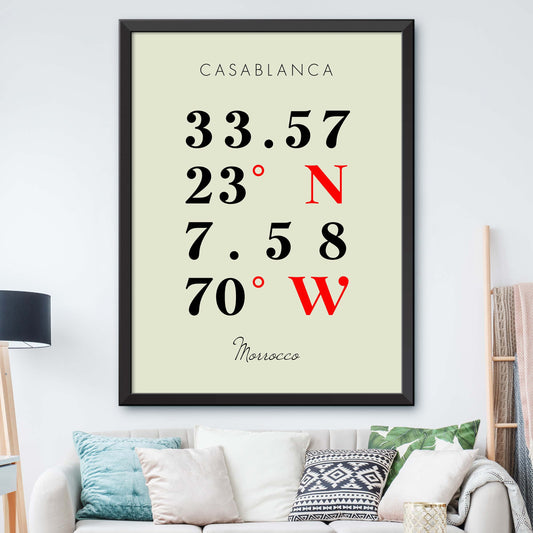 Casablanca Coordinate Map